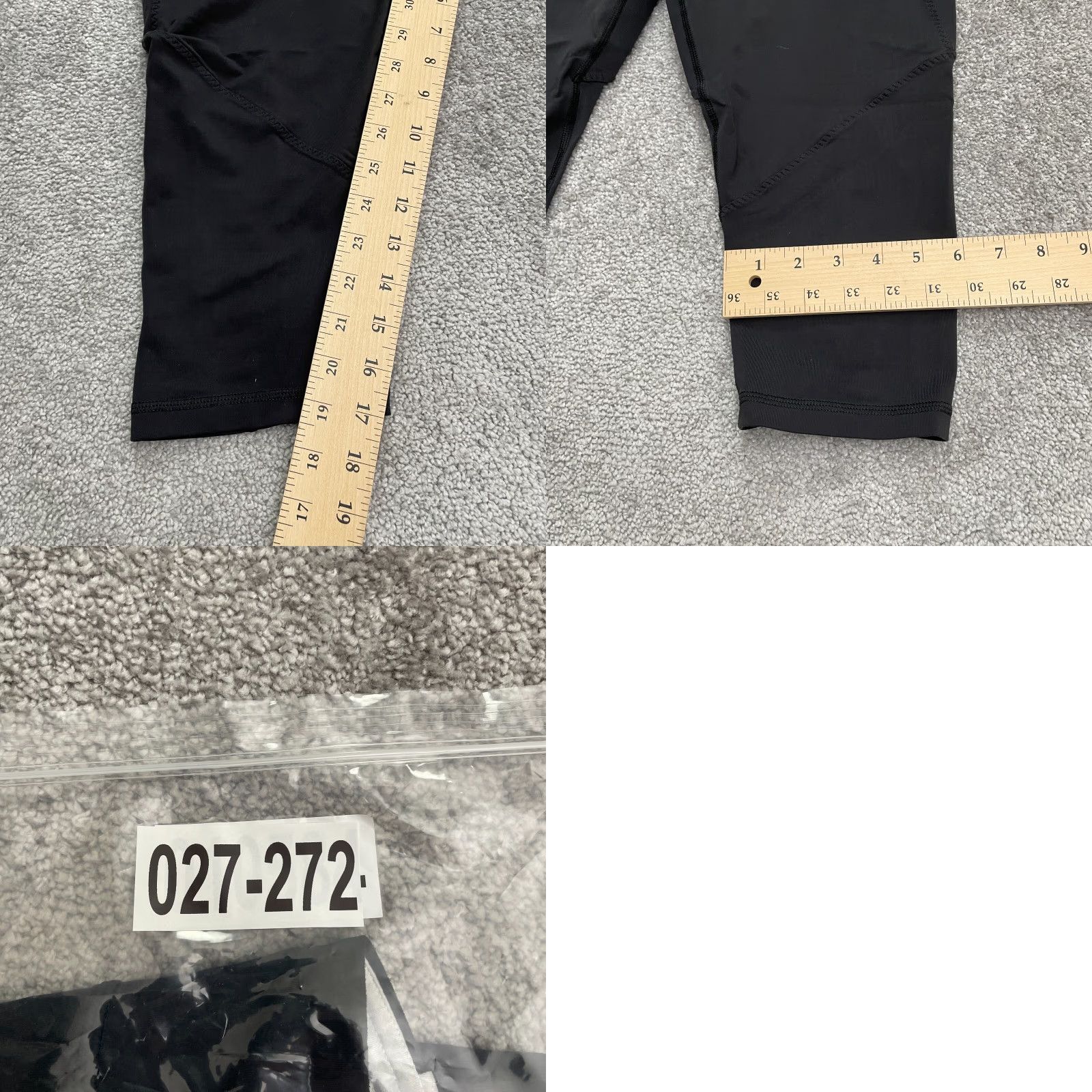 Lululemon Lululemon Run Mod Moves Crop Pants Womens 8 Black Zip Pocket Active Yoga 28x17 Womens Size 30" / US 8 / IT 44 - 8 Thumbnail