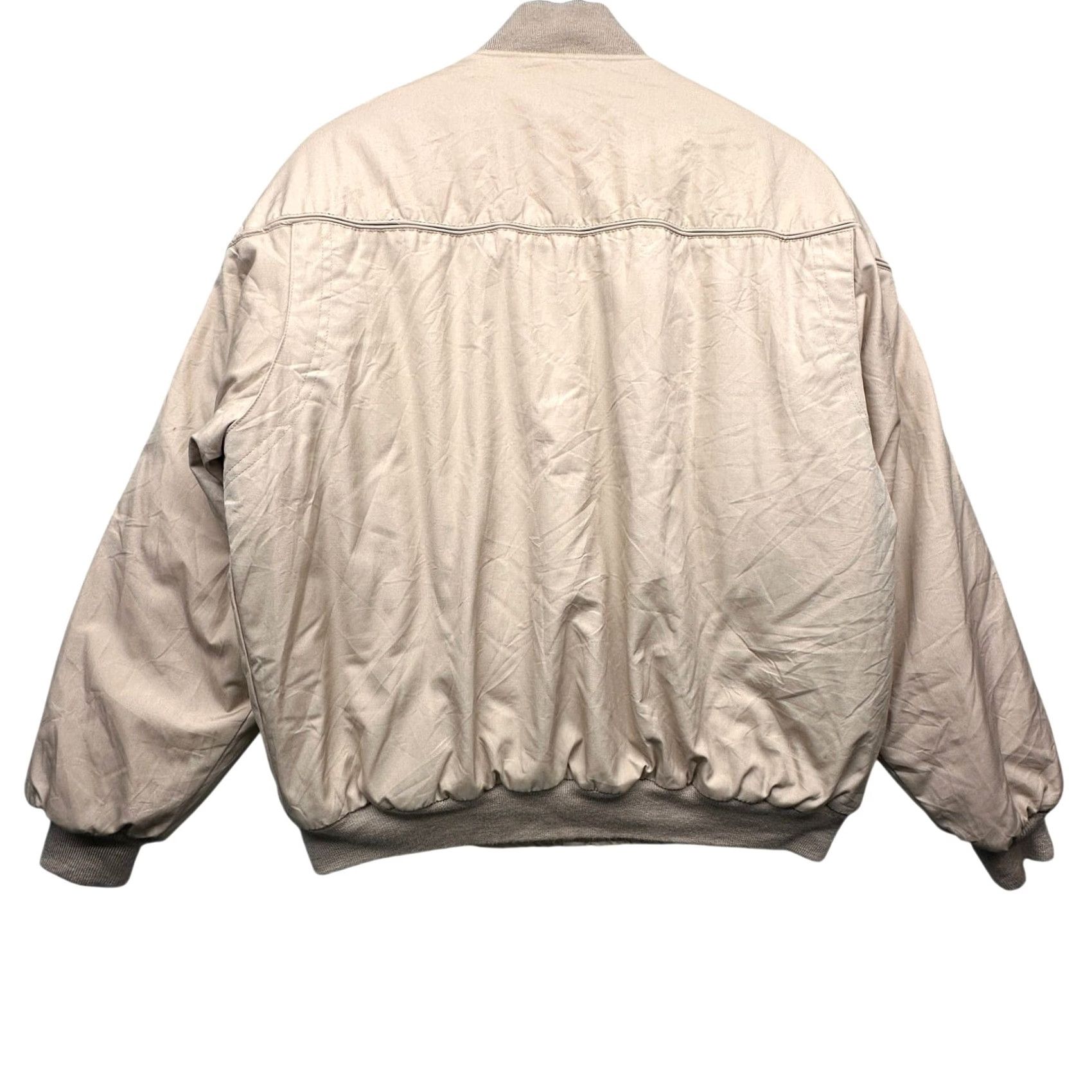Van Heusen VINTAGE Van Heusen Quilt Lined Bomber Jacket Mens Large Tan Beige Khaki Beige Bomber Jacket Mens L Size US L / EU 52-54 / 3 - 2 Thumbnail