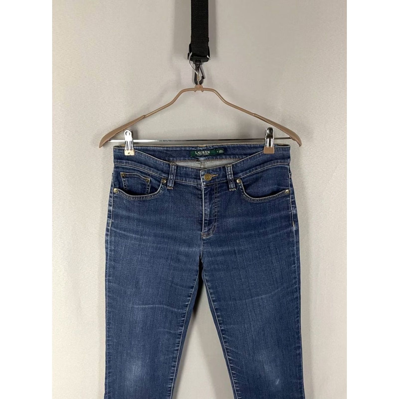 Ralph Lauren Lauren Ralph Lauren Jeans Mens 30x29 Blue Denim Straight 5-Pocket Regular Comfort Style Classic Modern Clothes Men Size US 31 - 4 Thumbnail