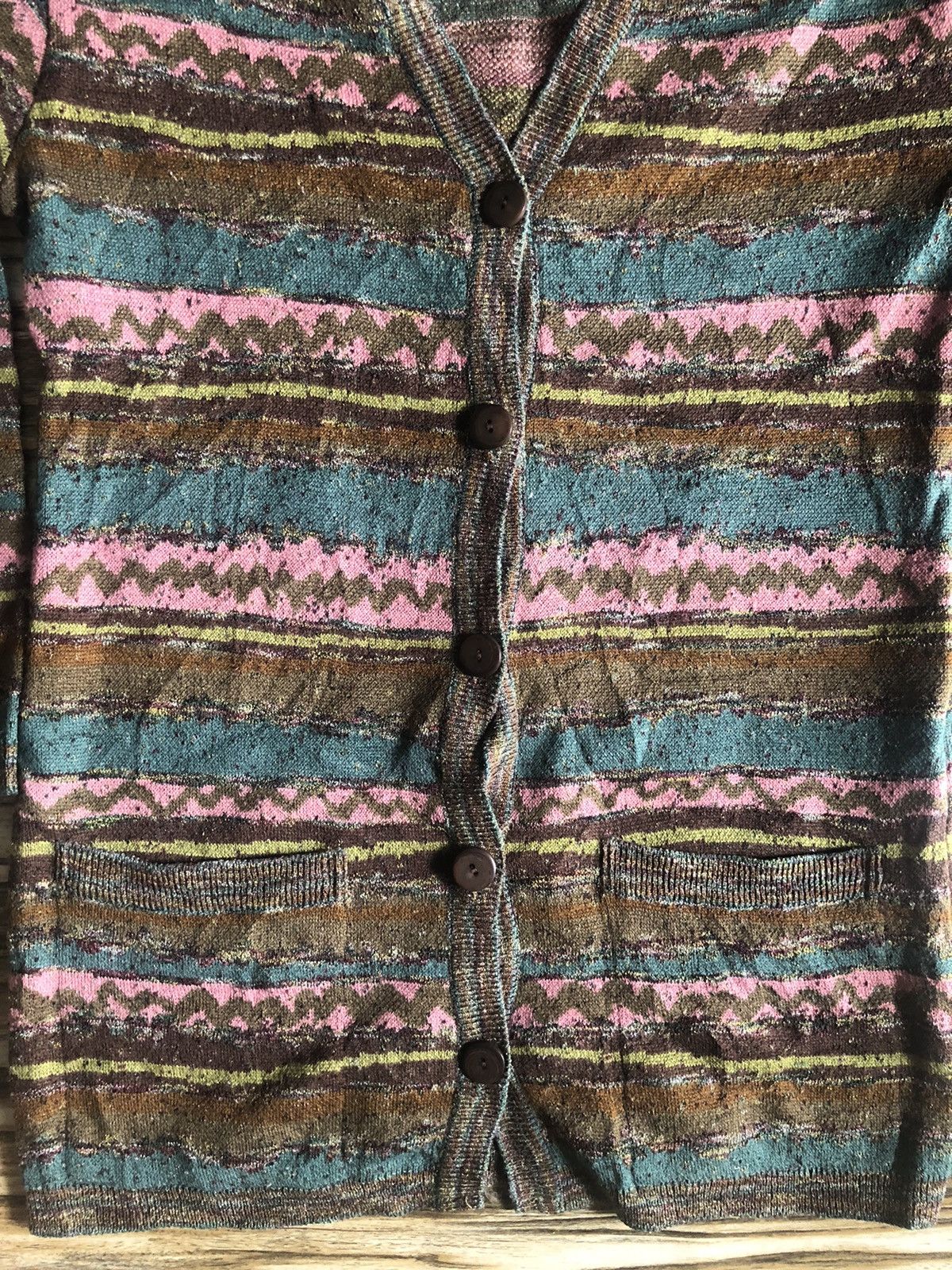 Art Comes First × Missoni × Vintage Vintage Missoni circa 1980s Knitted Cardigan multicolour Size US M / EU 48-50 / 2 - 3 Thumbnail