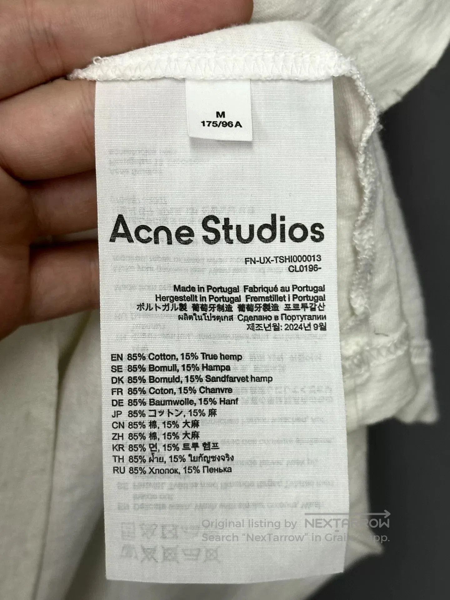 Acne Studios acne studios 1996 vintage style t. Size US M / EU 48-50 / 2 - 5 Thumbnail
