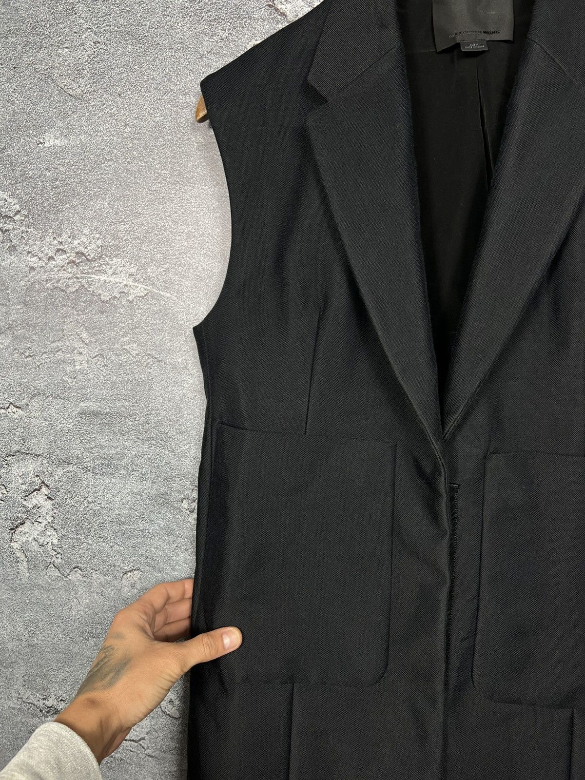 Alexander Wang Alexander Wang Cotton Sleeveless Blazer Vest Size 8 Size M / US 6-8 / IT 42-44 - 4 Thumbnail