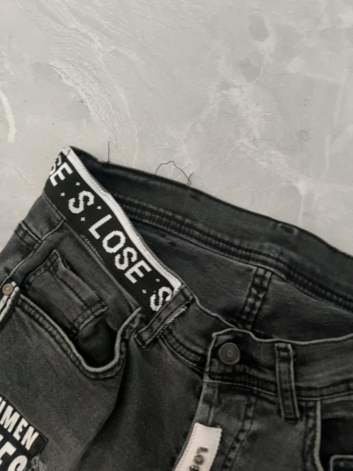 Vintage Exclusive Distressed Faded Designer / Vintage Slim Jeans 90 Size US 31 - 8 Thumbnail
