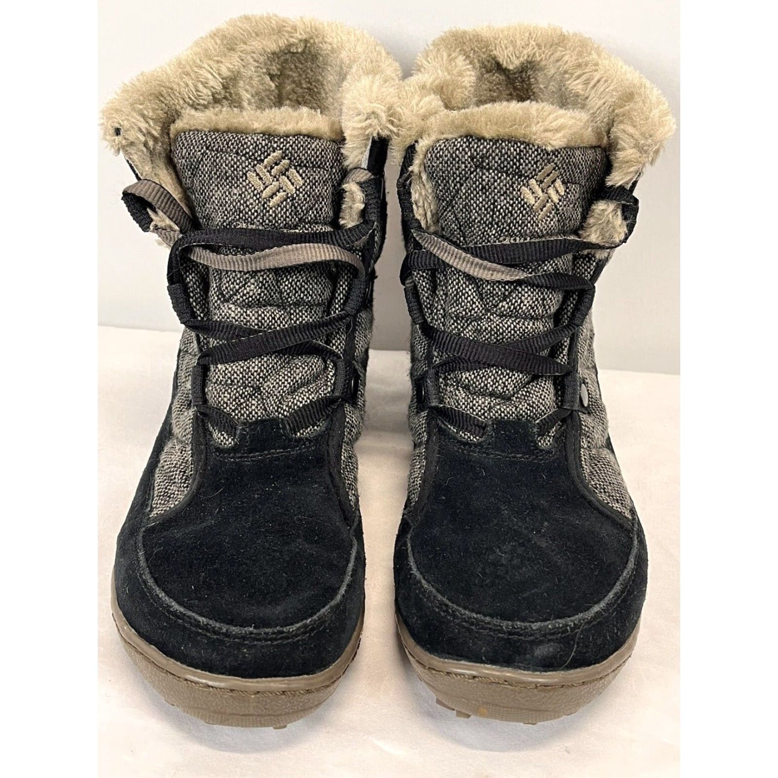 Vintage Columbia Minx Shorty III Waterproof Snow Boots Black Women's Size 8 Fur Trim Size 30" / US 8 / IT 44 - 3 Thumbnail