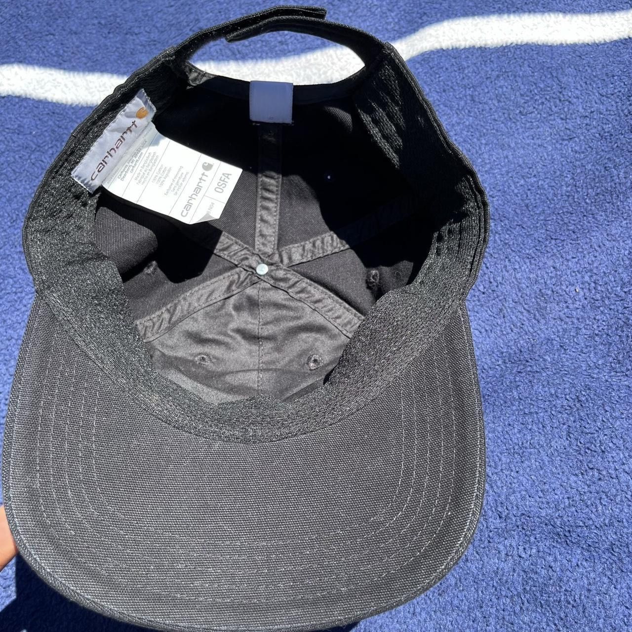 Carhartt Carhartt Hat Cap Black Logo Embroidered Baseball Casual Size ONE SIZE - 4 Thumbnail
