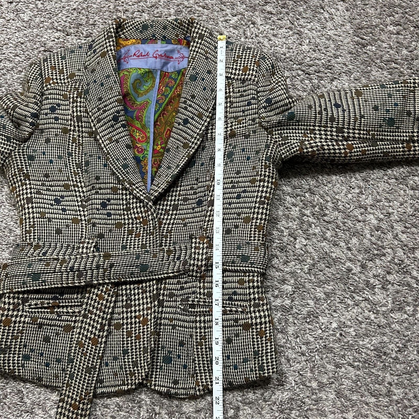 Robert Graham Robert Graham Wool Blazer Suit Jacket Herringbone Size 4 Size S / US 4 / IT 40 - 6 Thumbnail