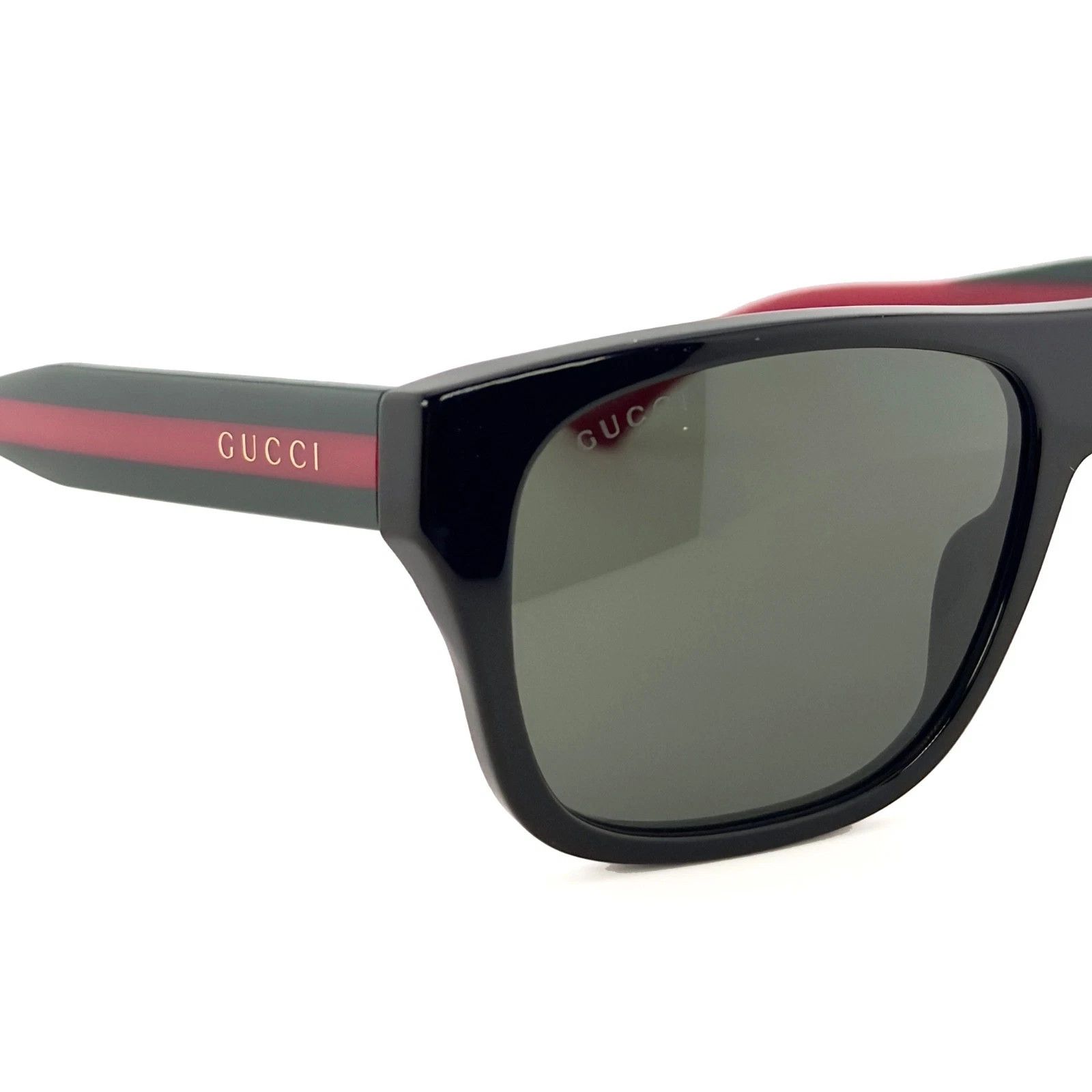 Gucci GUCCI GG2119S WEB Stripe Logo 2119 Black Green Geometric 001 Size ONE SIZE - 8 Thumbnail
