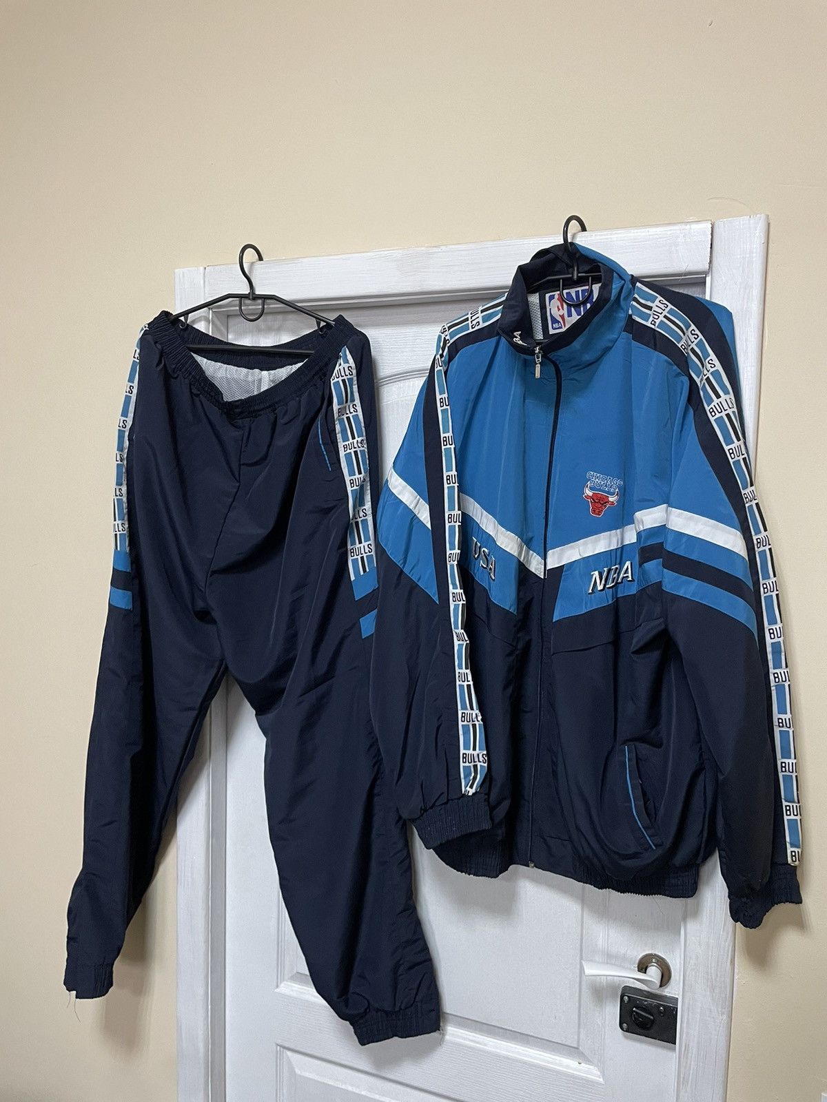 XL Chicago Bulls Jacket Windbreaker nba pants suit bomber