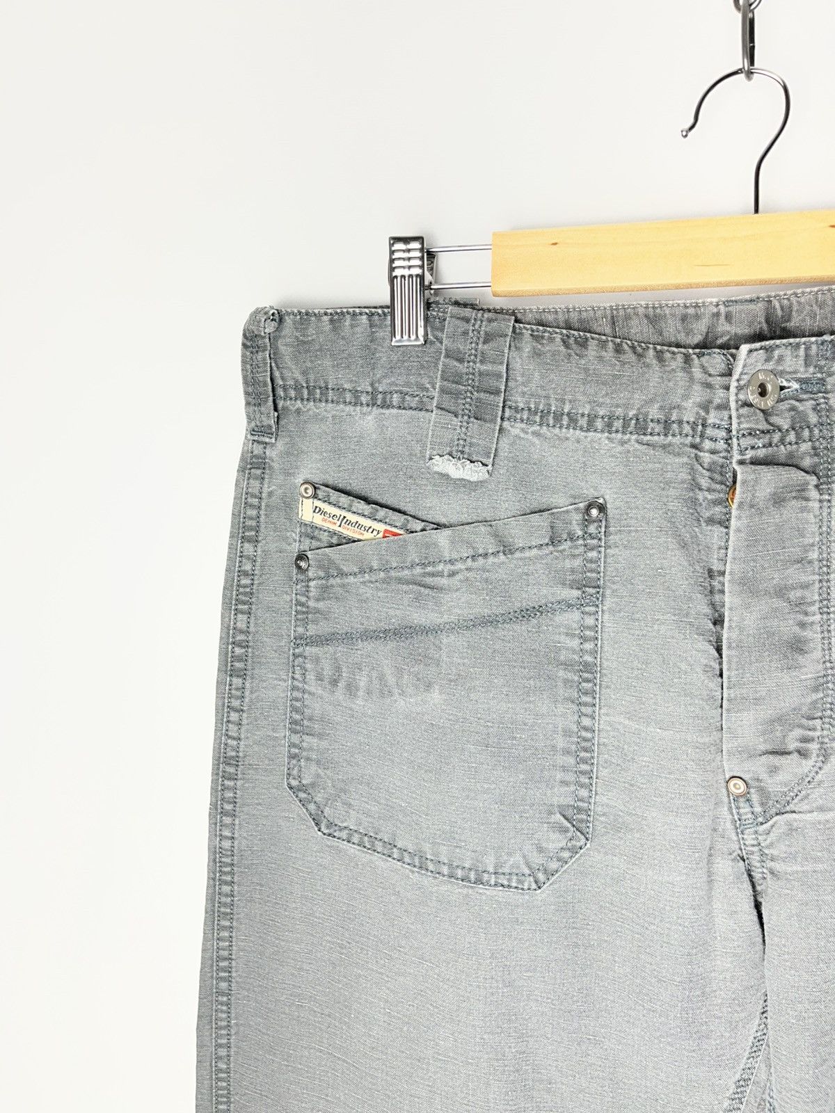 Diesel RARE Vintage 2000’s Diesel Cotton-Linen Jeans Size US 33 - 3 Thumbnail