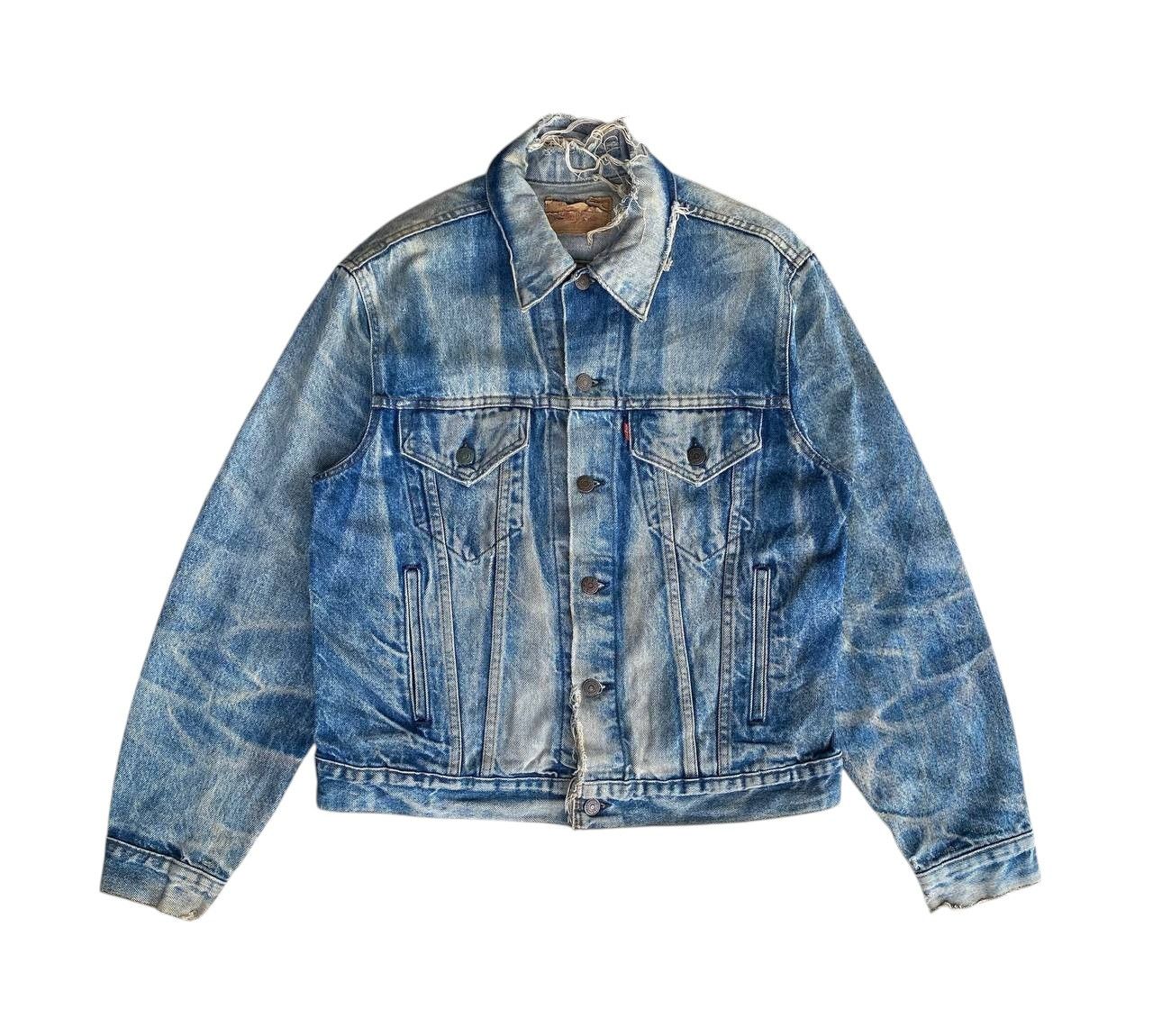 Levi's CRAZY PIECES LEVIS VINTAGE HONEYCOMBS FADED DISTRESSED DENIM Size US M / EU 48-50 / 2 - 17 Thumbnail