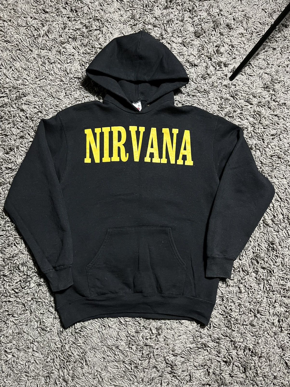 Nirvana NIRVANA BASIC COTTON Y2K BLACK HOODIE Size US M / EU 48-50 / 2 - 1 Thumbnail
