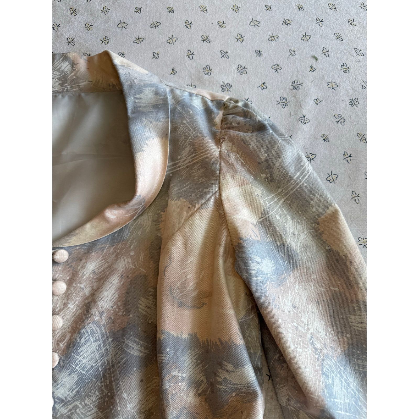 Homemade vintage 2-piece floral skirt suit 80s size M muted floral Size M / US 6-8 / IT 42-44 - 7 Thumbnail