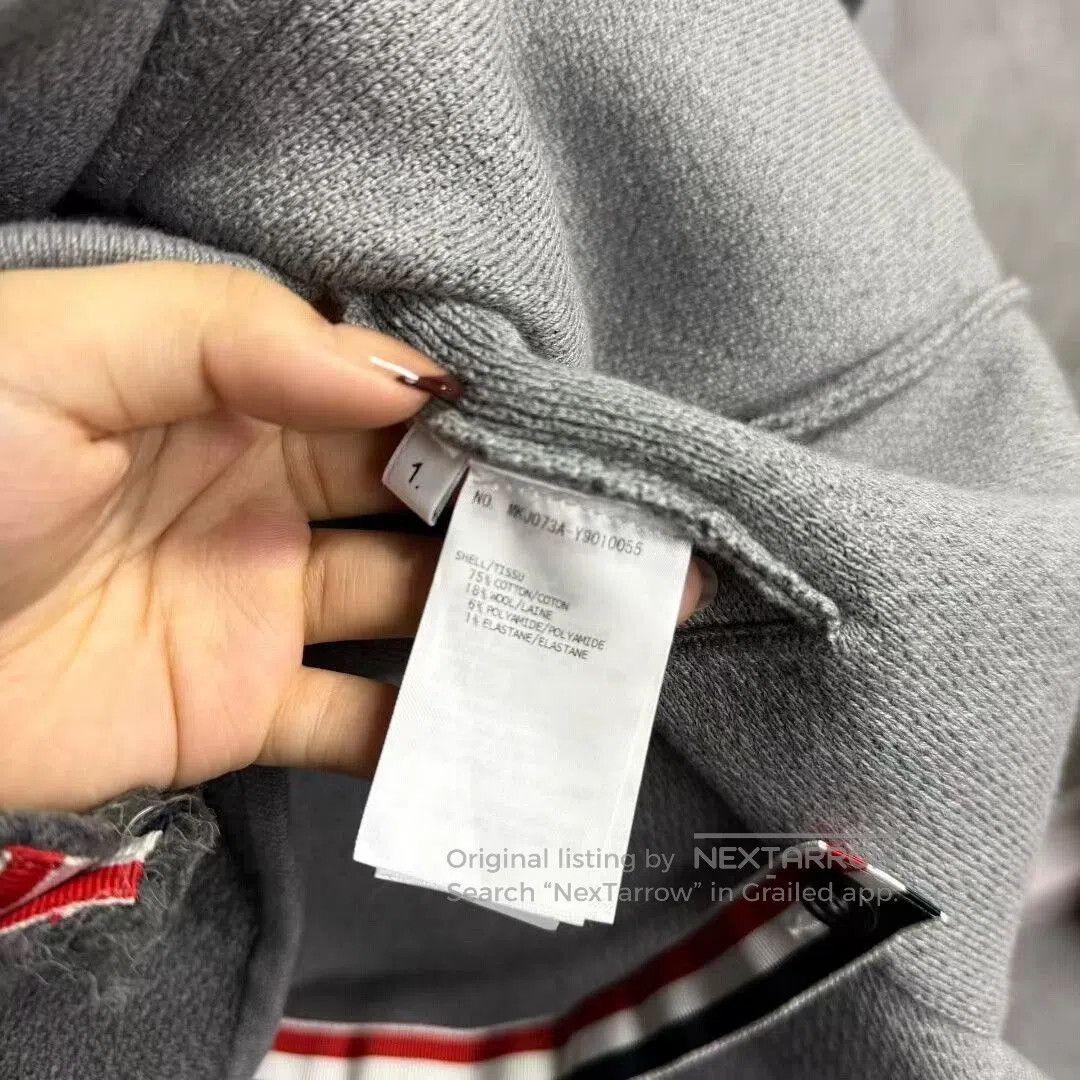 Thom Browne thom browne gray striped arm band jacket. Size US S / EU 44-46 / 1 - 3 Thumbnail