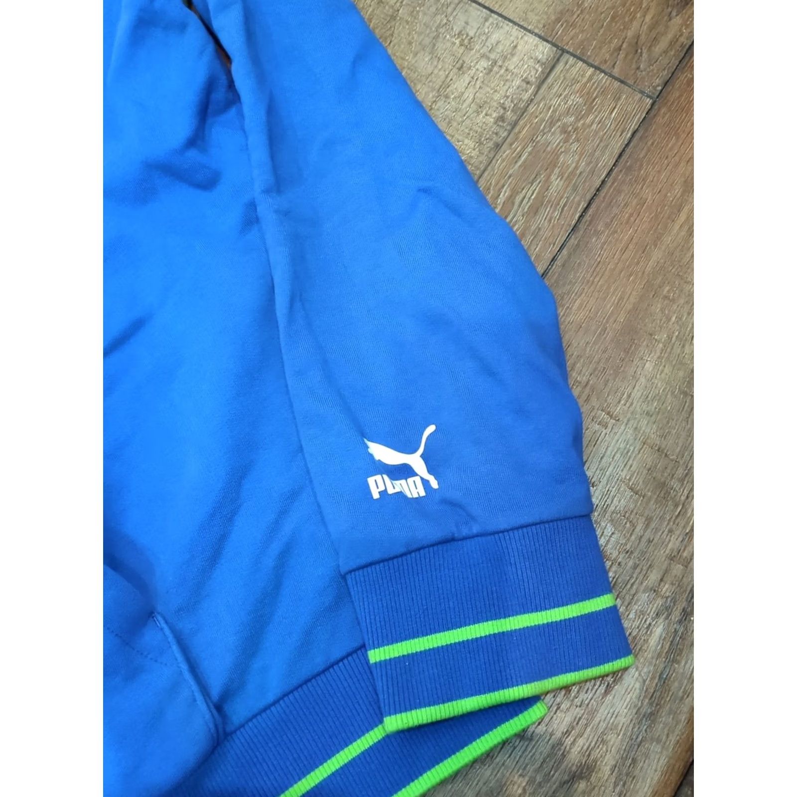 Puma Puma Sport Pullover Hoodie Sweatshirt 2XL Mens Blue Hooded Long Sleeve Pullover Sweatshirt Mens Blue Puma Sport Hooded Sweatshirt 2XL Mens Blue Size US XXL / EU 58 / 5 - 3 Thumbnail