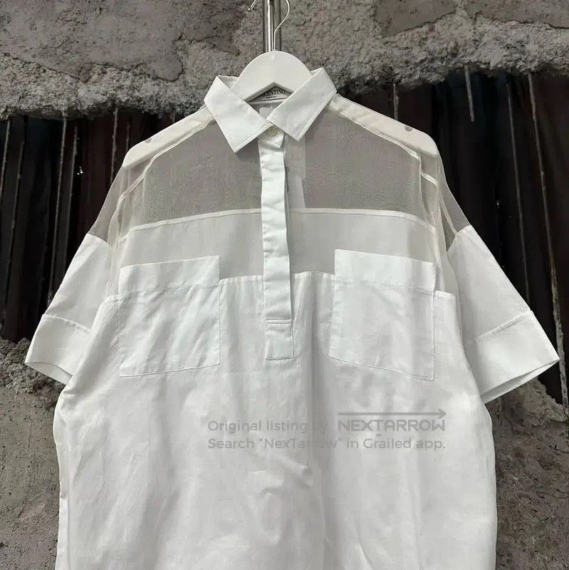 Valentino Valentino White Summer Short Sleeve Shirt . Size XXS / US 00 / IT 34 - 3 Thumbnail
