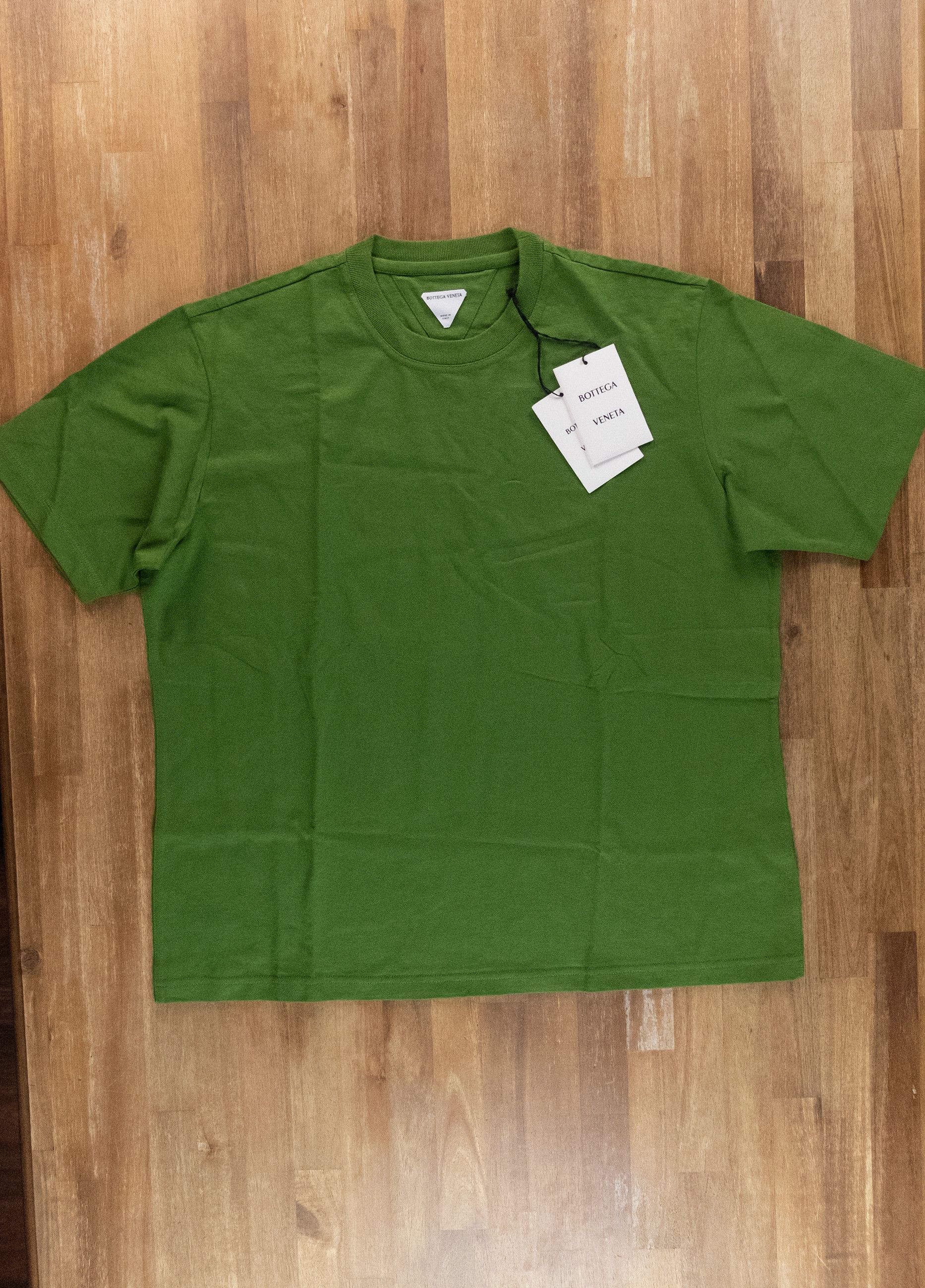 Bottega Veneta BOTTEGA VENETA Sunrise green crewneck cotton t-shirt Medium Size US M / EU 48-50 / 2 - 4 Thumbnail