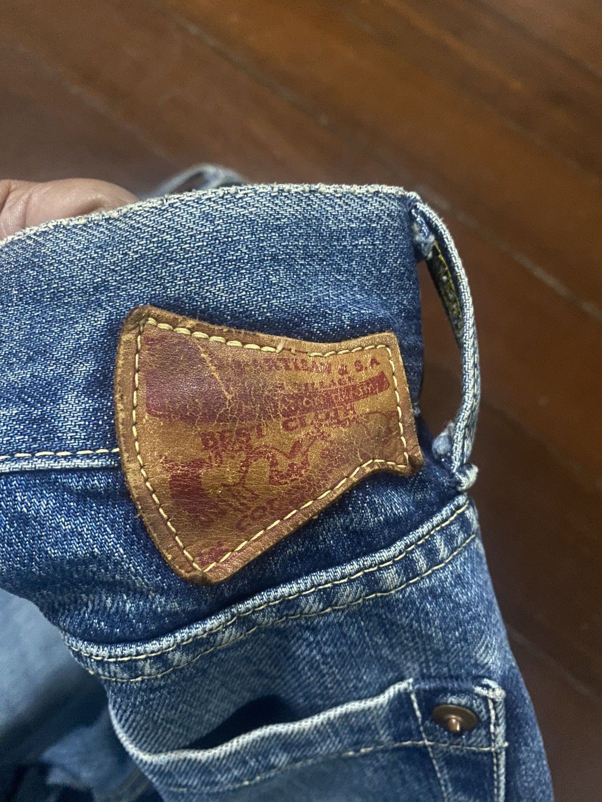 Kapital Vintage Studio D'artisan Selvedge Denim buckle back mud wash Size US 30 / EU 46 - 21 Thumbnail