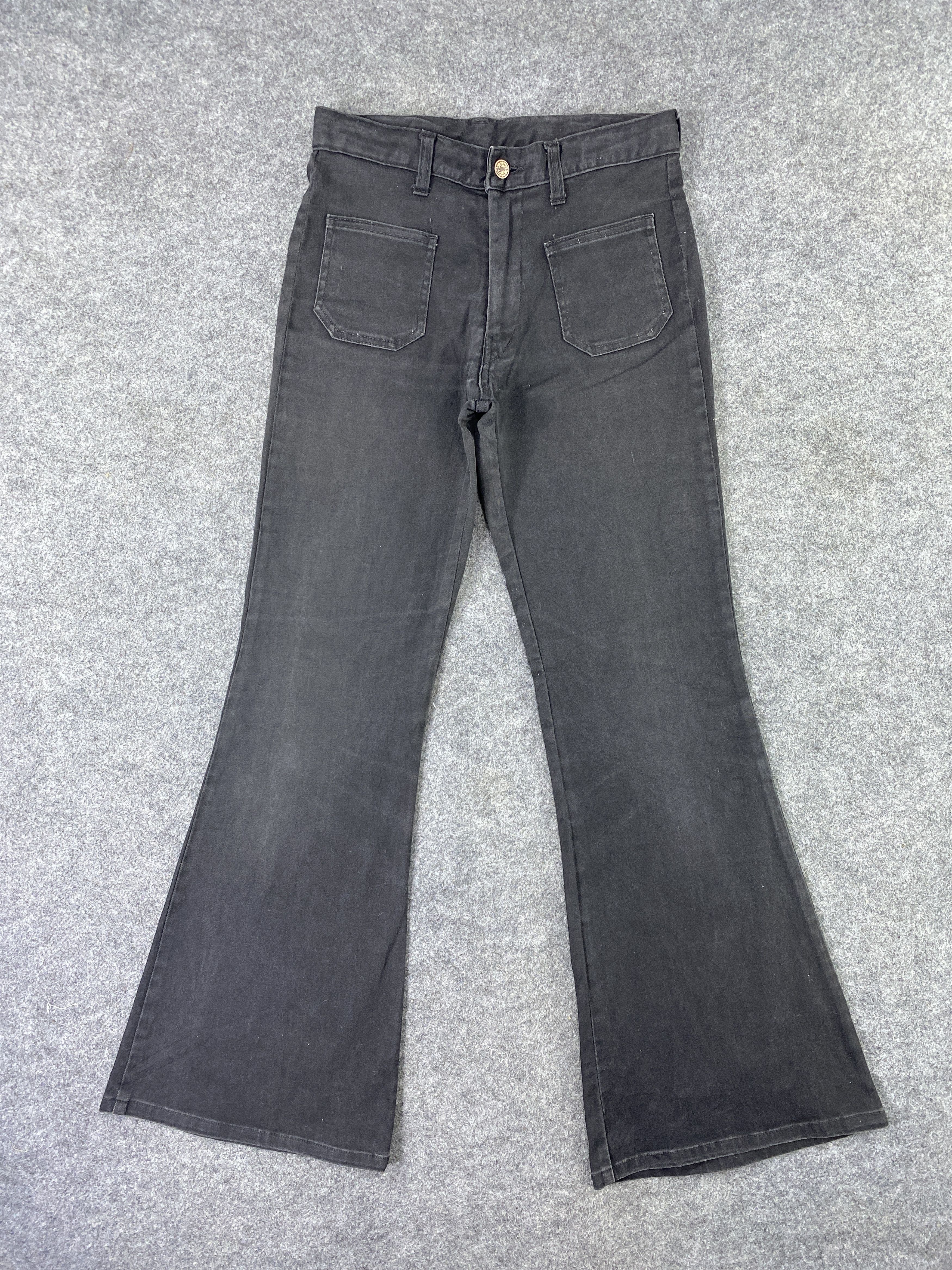 Japanese Brand Yankee Blueborn Bootcut Black Denim - J1129 Size US 28 / EU 44 - 1 Thumbnail