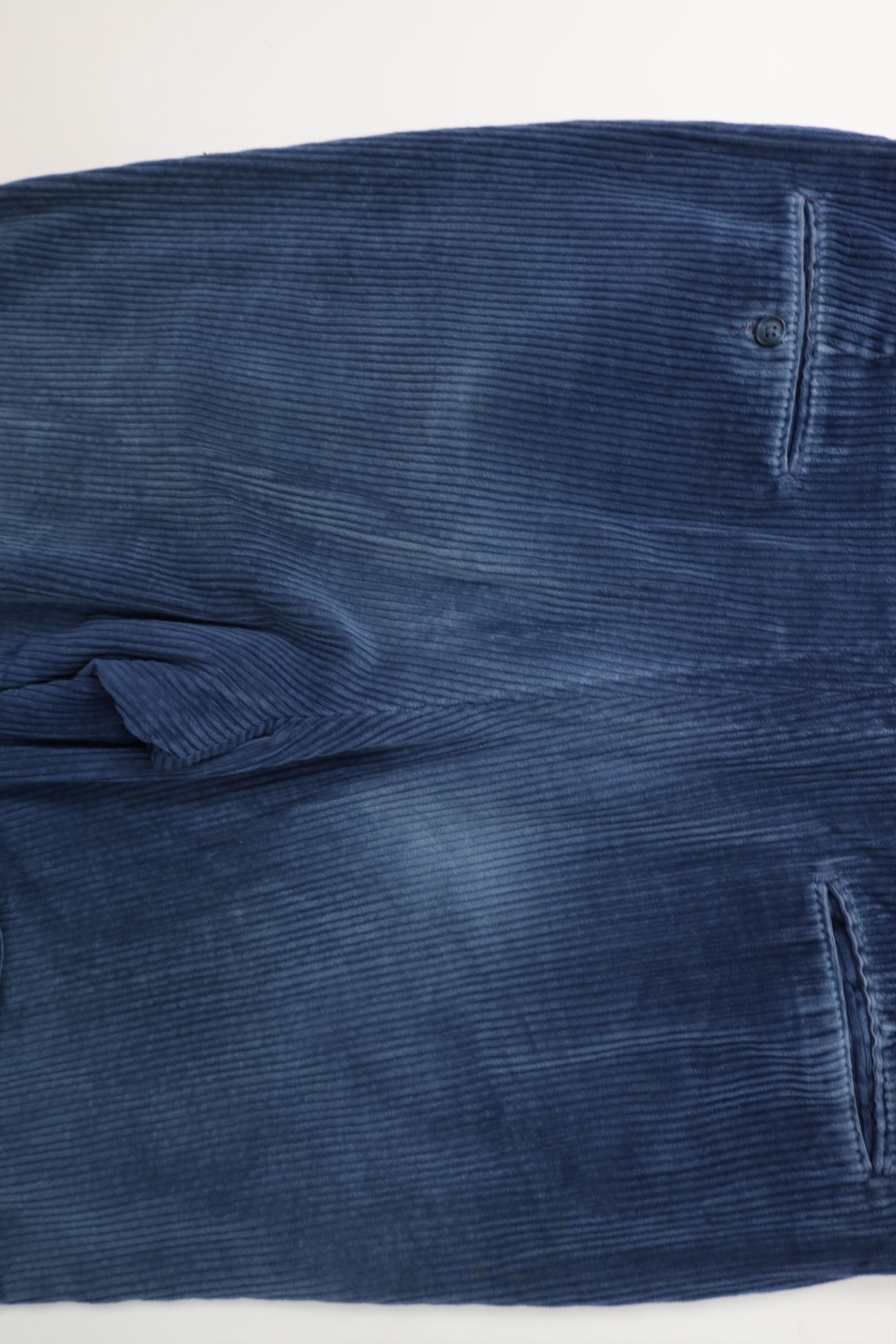 Lands' End × Vintage Vintage 90s Lands End Wide Leg Corduroy Chino Pants Blue USA Size US 36 / EU 52 - 14 Thumbnail
