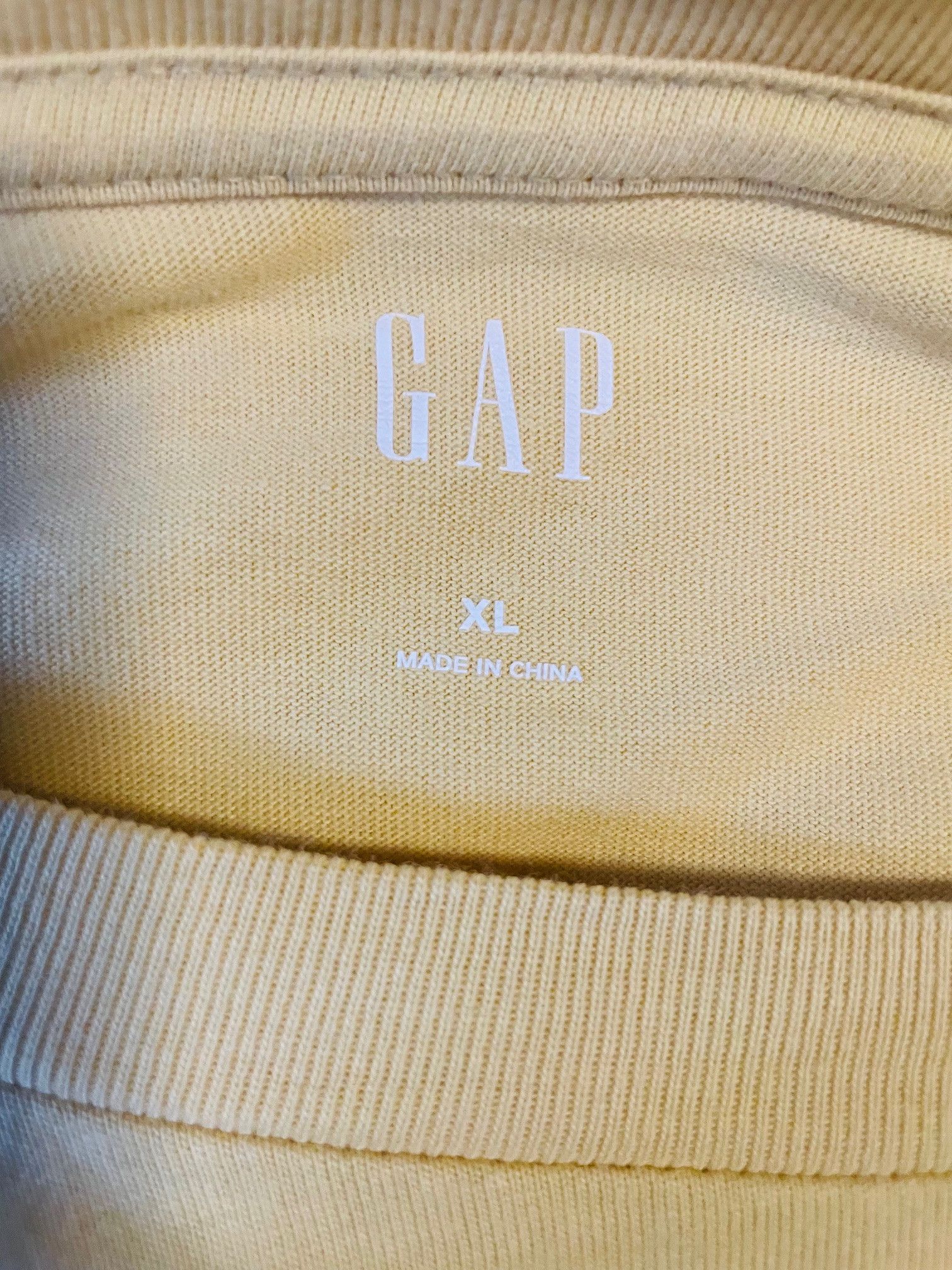 Gap Long Sleeve XL Gap Basquiat Light Yellow Shirt Size US XL / EU 56 / 4 - 2 Thumbnail