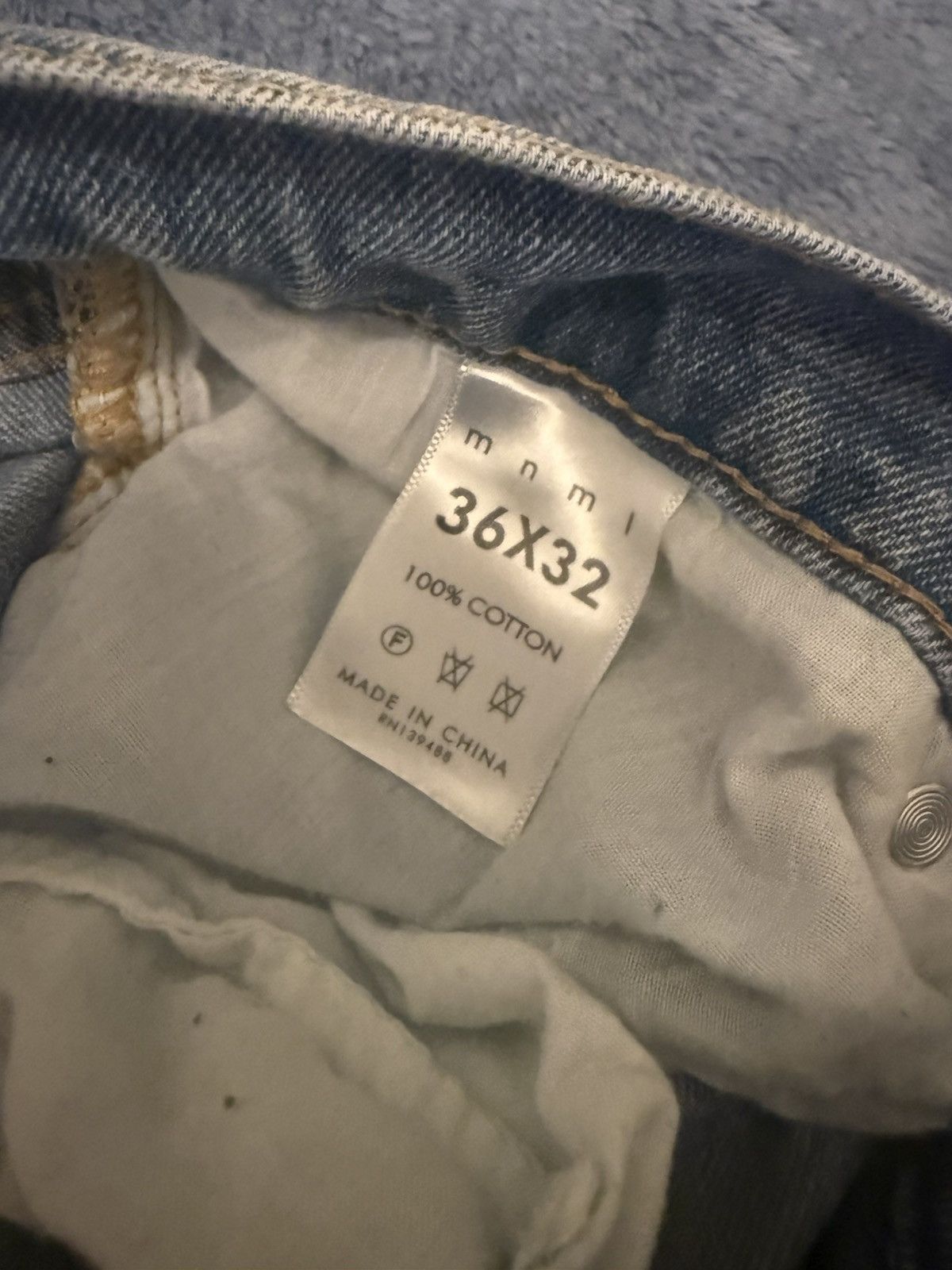 MNML MNML Wide Cut Mens Denim 36x32 Size US 36 / EU 52 - 4 Thumbnail