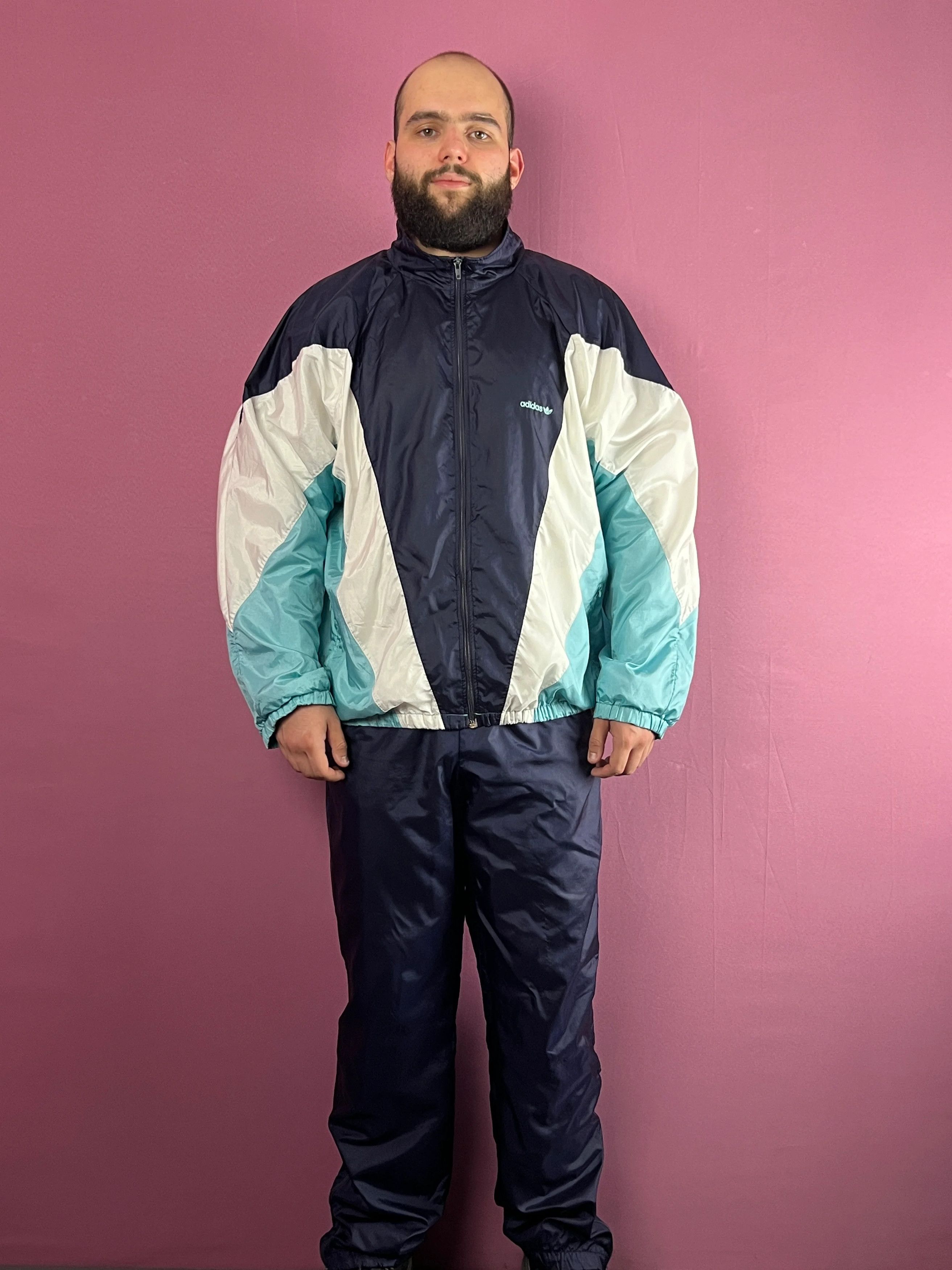 Adidas Adidas Originals 90s Vintage Men's Nylon Tracksuit Set – M Size US M / EU 48-50 / 2 - 4 Thumbnail