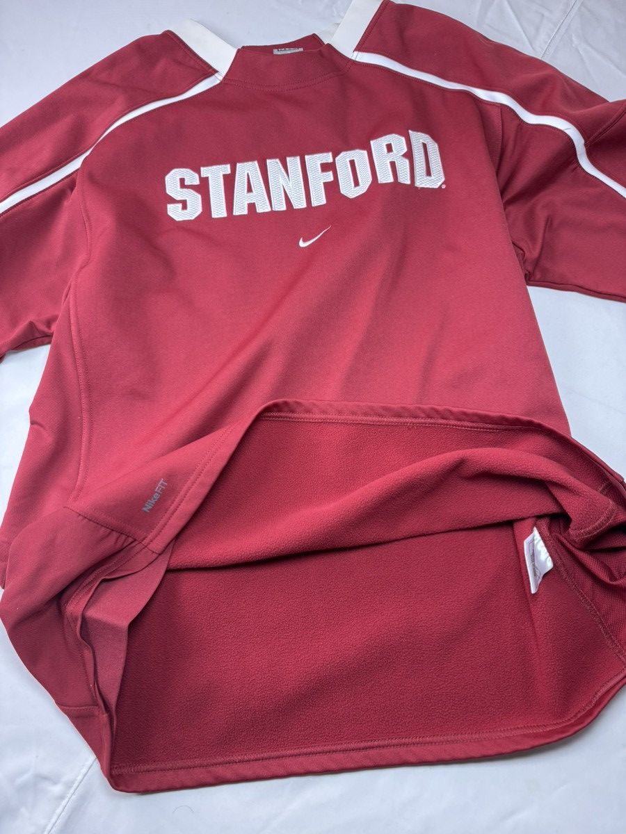 Nike Nike Stanford Cardinal Red Long Sleeve Team Warm-Up Pullover Size US XL / EU 56 / 4 - 10 Thumbnail