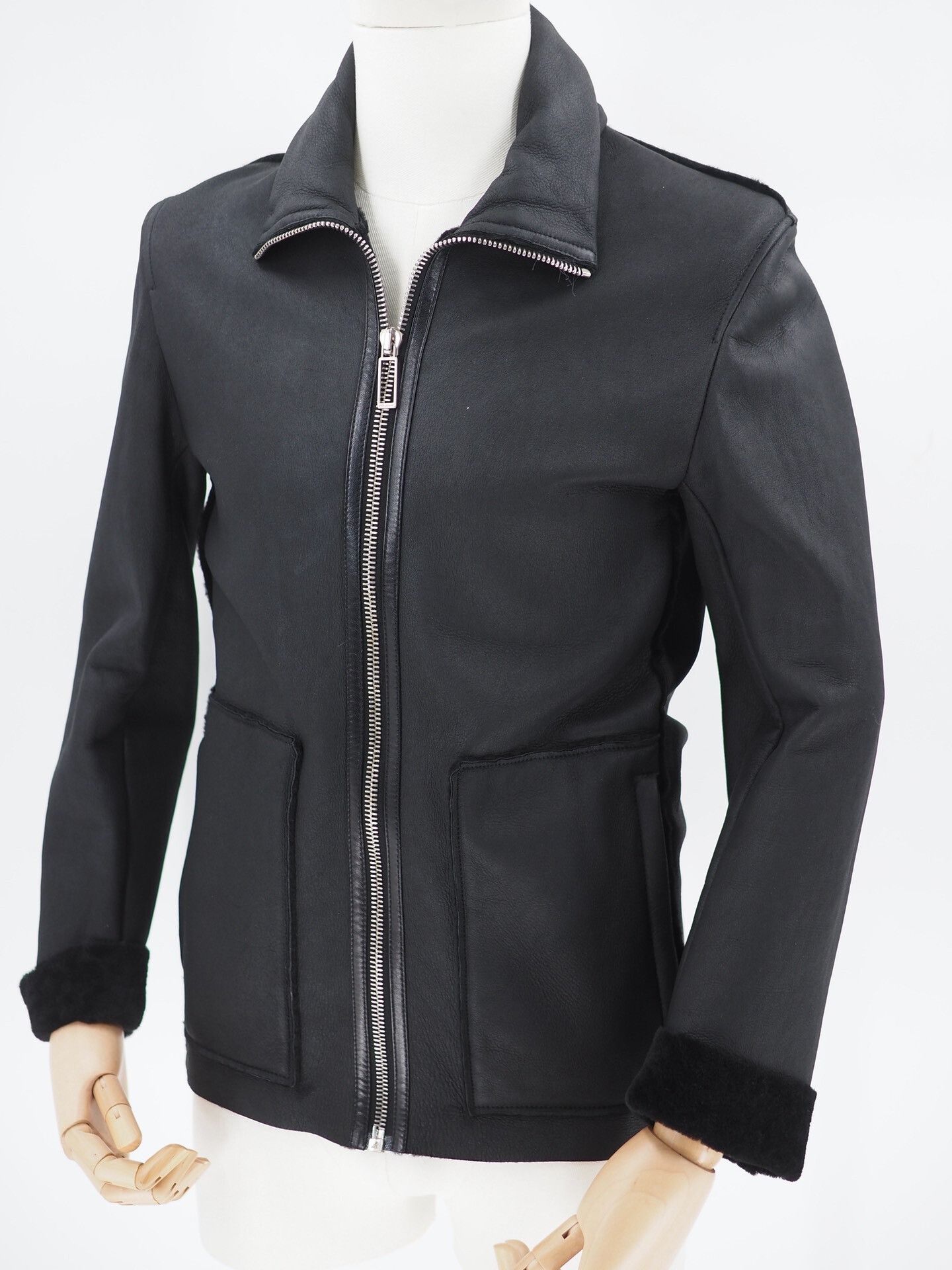 Dior Dior Black Lamb Skin Shearling Jacket Size 46 Size US L / EU 52-54 / 3 - 1 Thumbnail