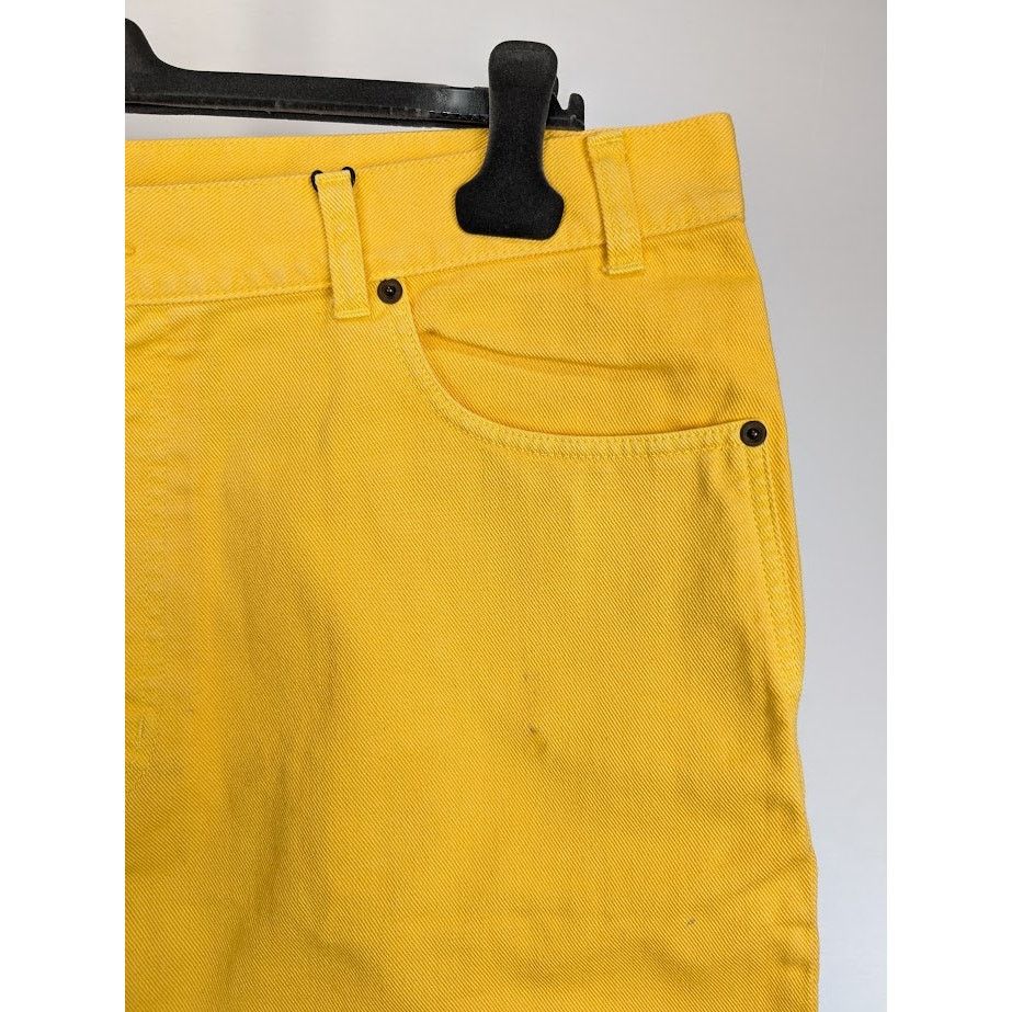 Saint Laurent Paris o1rshd1 Denim Short in Yellow Size US 34 / EU 50 - 8 Thumbnail
