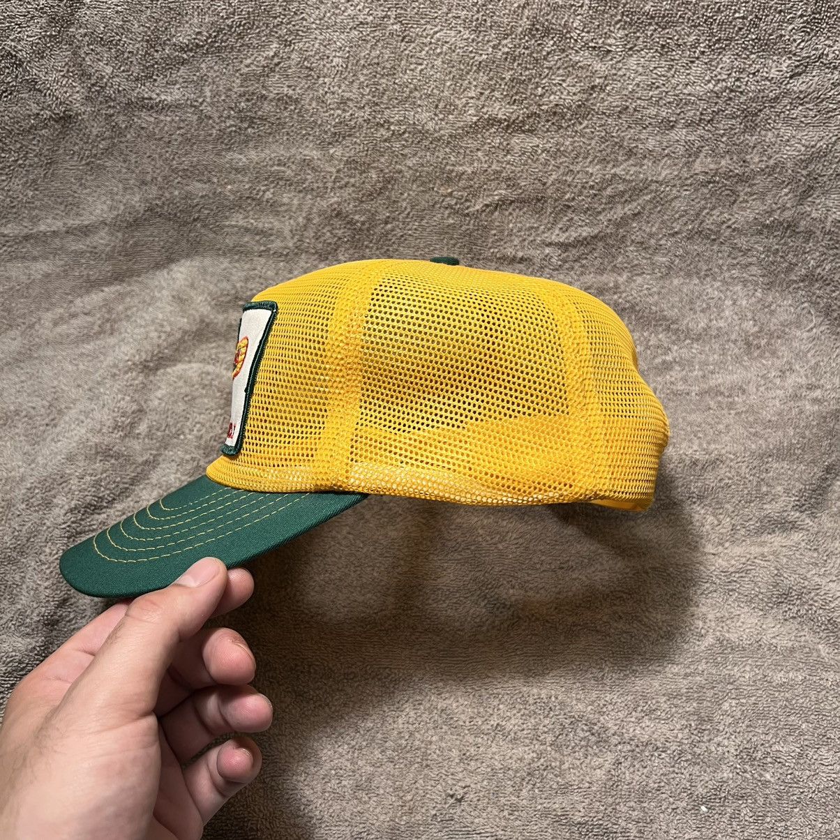 Vintage Vintage Dekalb Corn Full Mesh Trucker Hat Snapback 70s USA Size ONE SIZE - 4 Thumbnail