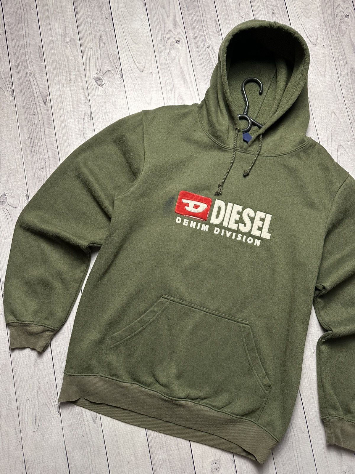 Diesel × Vintage Vintage Diesel hoodie khaki size L box logo Size US L / EU 52-54 / 3 - 2 Thumbnail