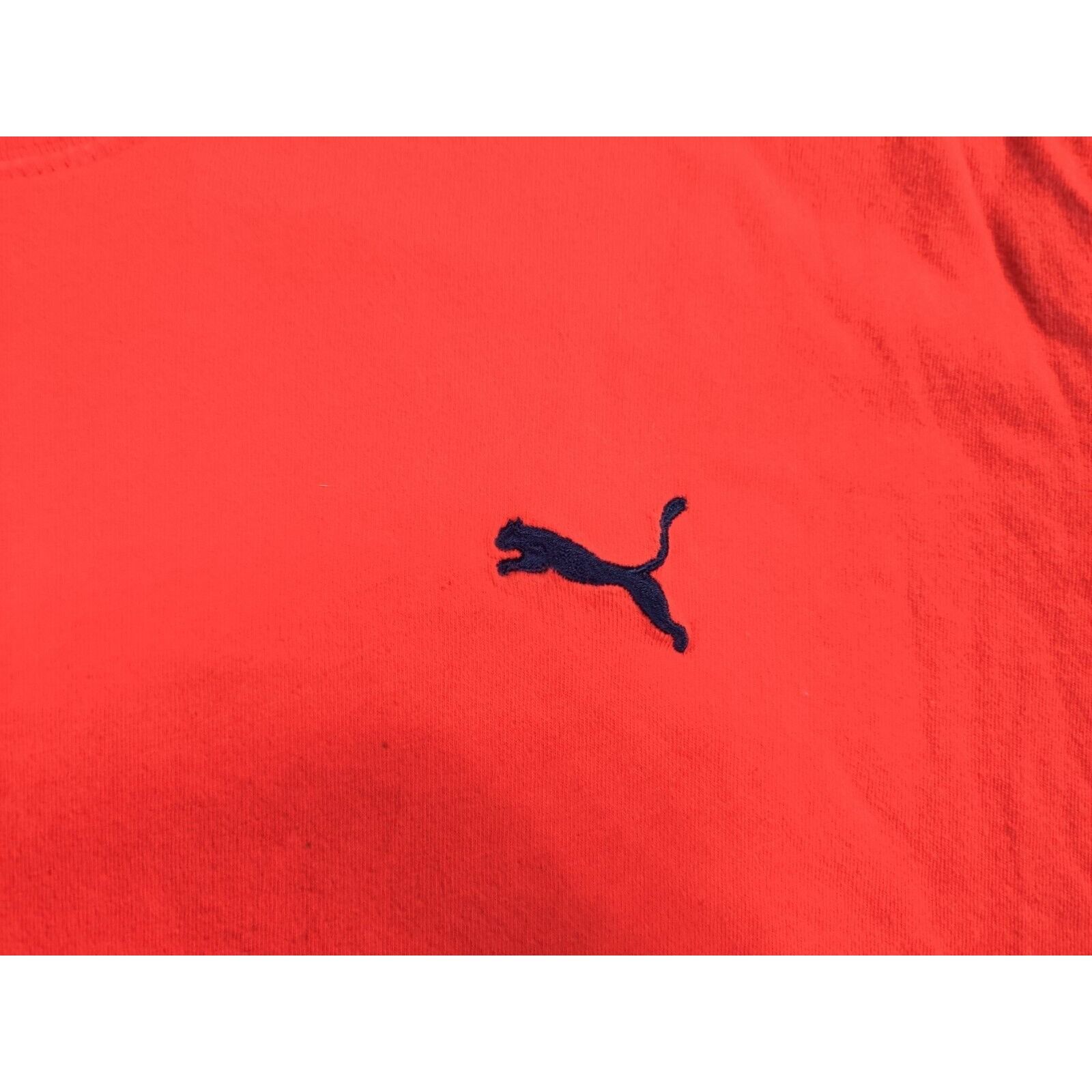 Puma PUMA Shirt Adult Mens Large Solid Red Embroidered Logo Size US L / EU 52-54 / 3 - 2 Thumbnail