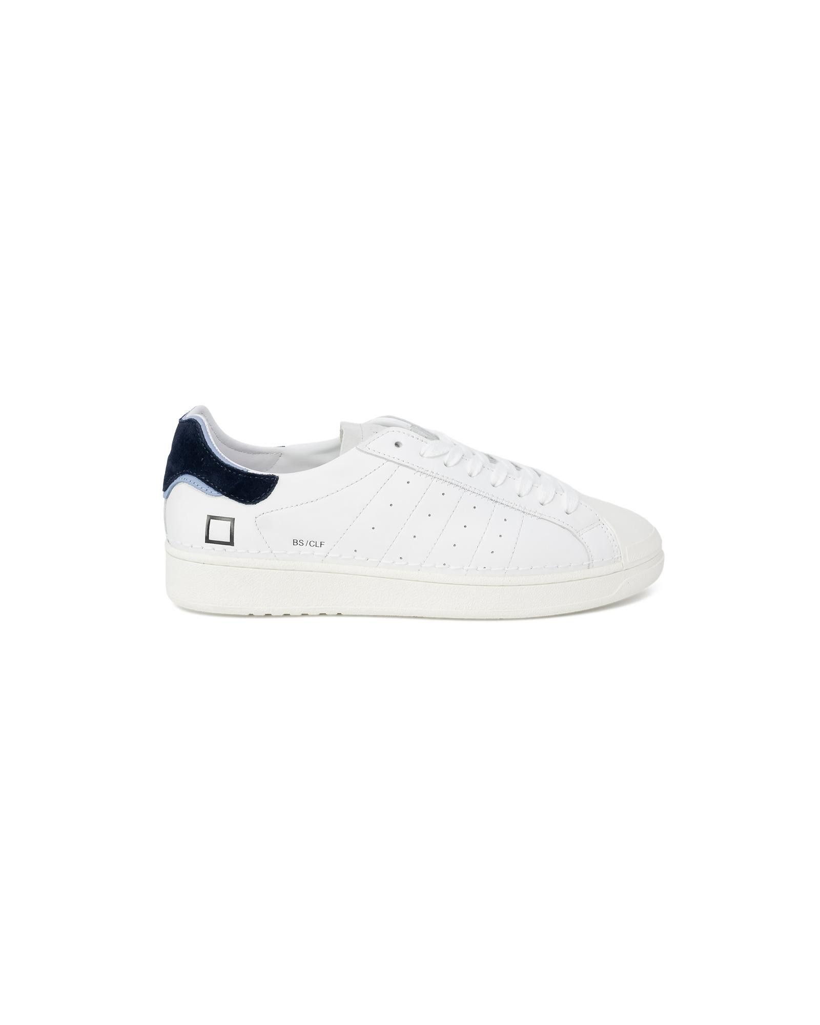 image of D A T E Sporty Leather Sneakers in White, Men's (Size 12)