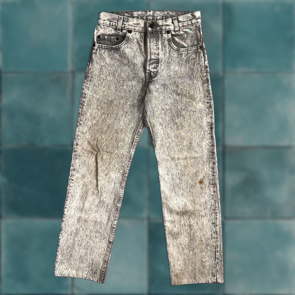 Levi's VINTAGE Levi's 501 Jeans Straight Levis 501 Vintage 80s USA Gray Acid Wash 28x30 Mens Size US 28 / EU 44 - 1 Thumbnail