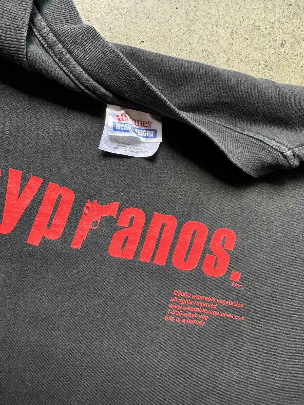 Vintage VTG ‘00s The Soypranos Parody Humor Tee Shirt TV Show Movie Size US XL / EU 56 / 4 - 4 Thumbnail