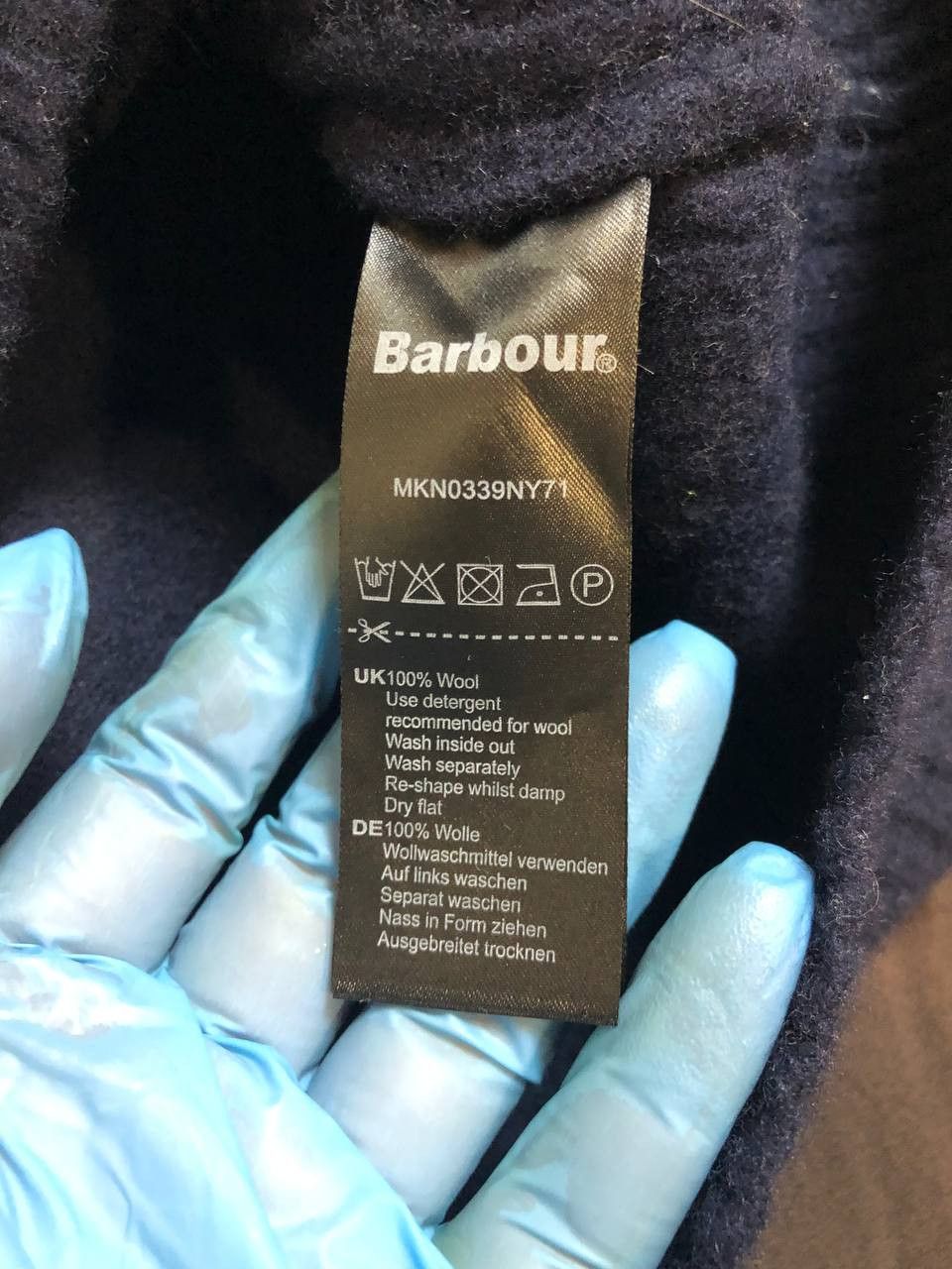 Barbour Barbour Essential Lambswool Half Zip Jumper Navy Size US XXL / EU 58 / 5 - 3 Thumbnail