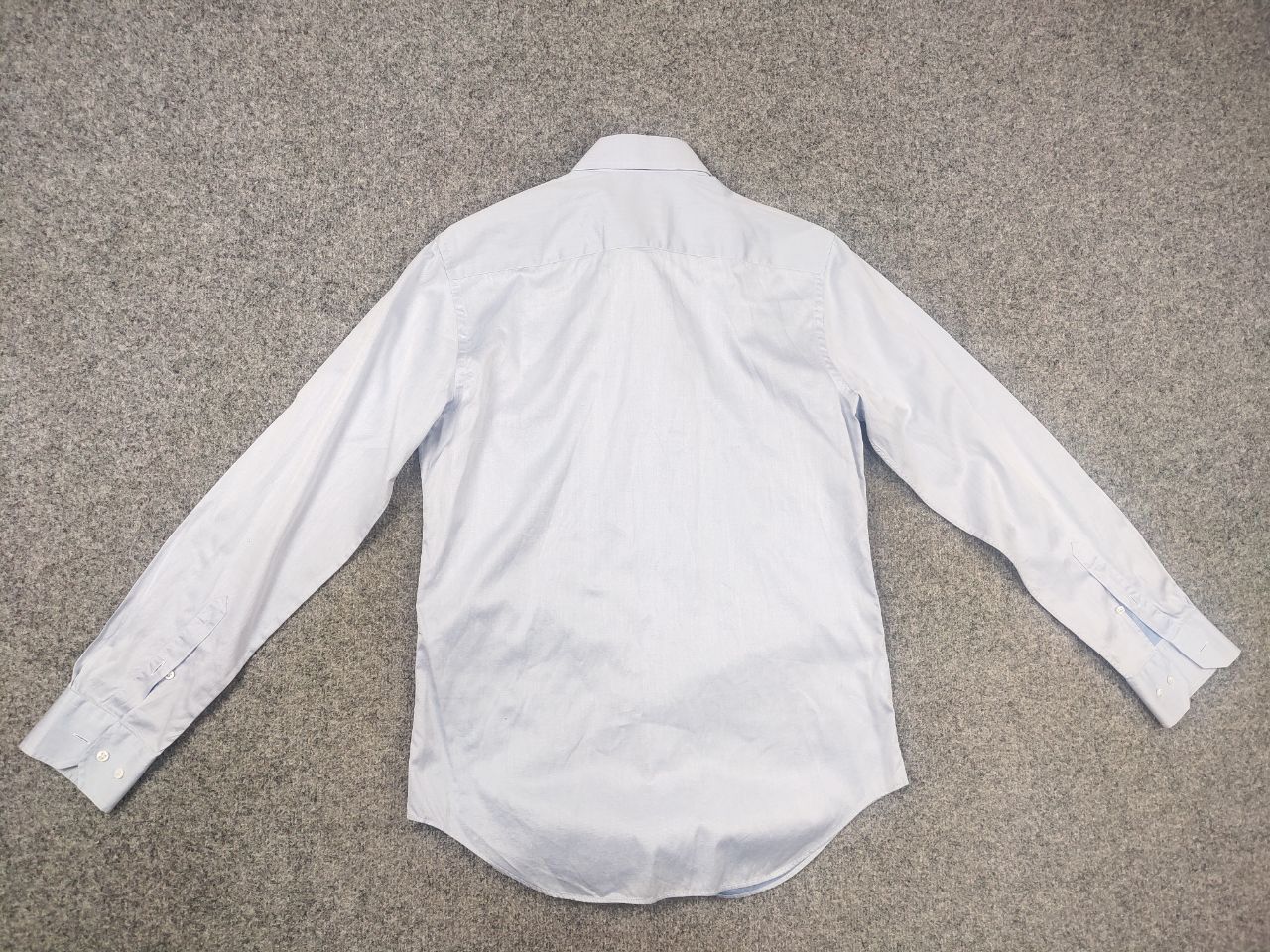 Giorgio Armani Giorgio Armani Design with Light blue thin Long sleeve shirt Size US M / EU 48-50 / 2 - 10 Thumbnail