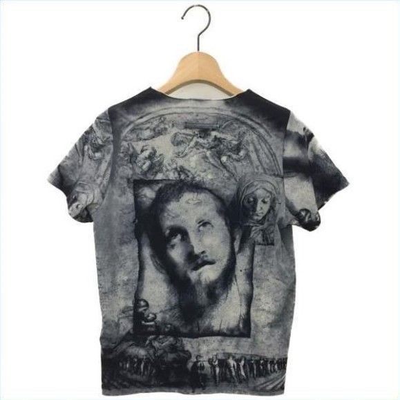 Jean Paul Gaultier Archive Renaissance Artwork Mesh Tattoo Top Size XL / US 12-14 / IT 48-50 - 3 Thumbnail