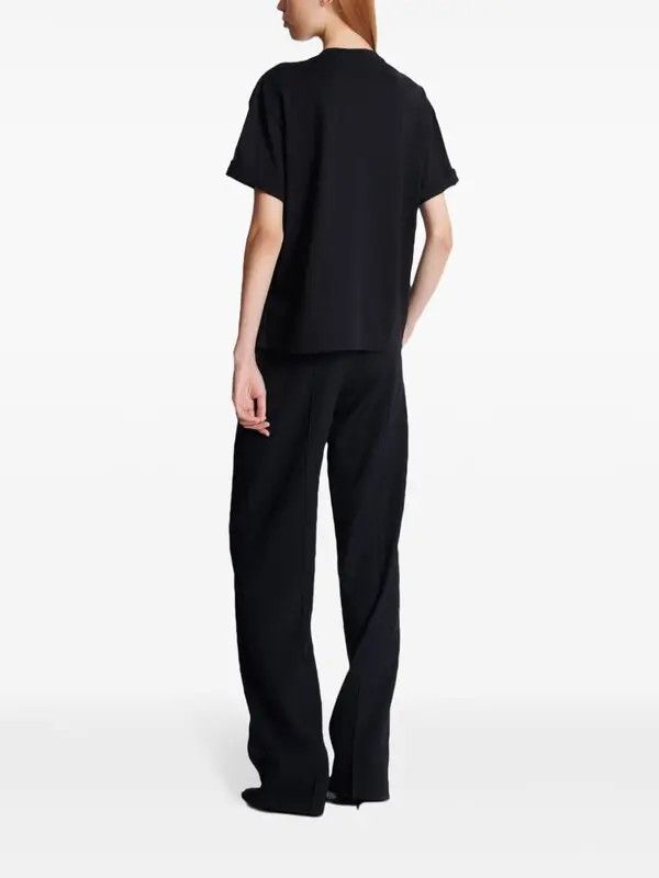 Balmain o1s1wg111225 Kiss-Print T-Shirt in Black Size L / US 10 / IT 46 - 4 Thumbnail