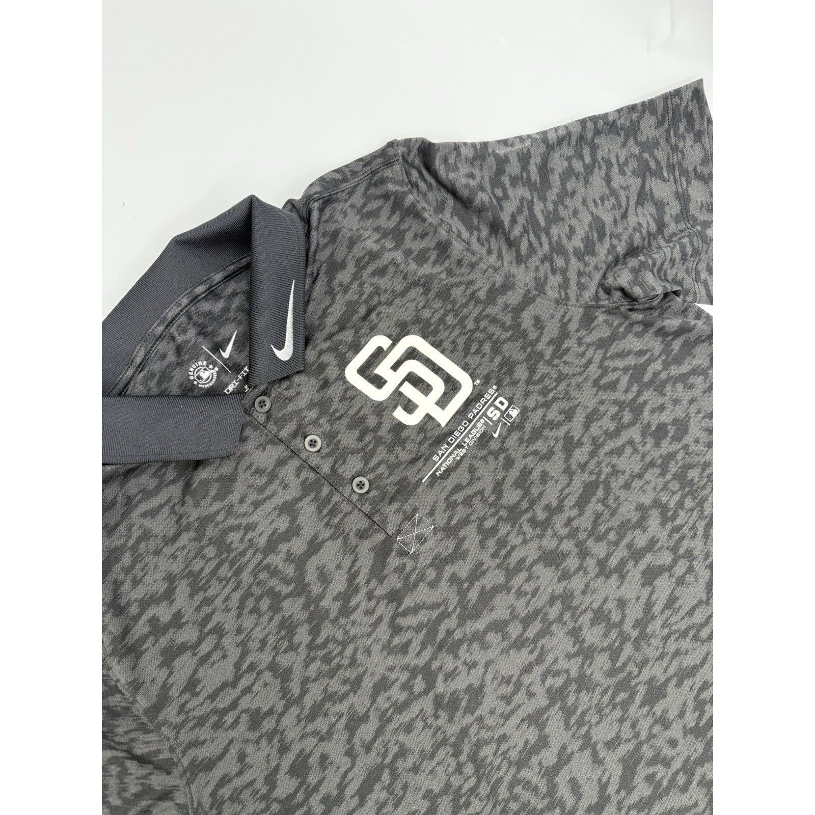 Antigua Nike San Diego Padres Dri-FIT Polo Shirt M | Black Camo Size US M / EU 48-50 / 2 - 2 Thumbnail