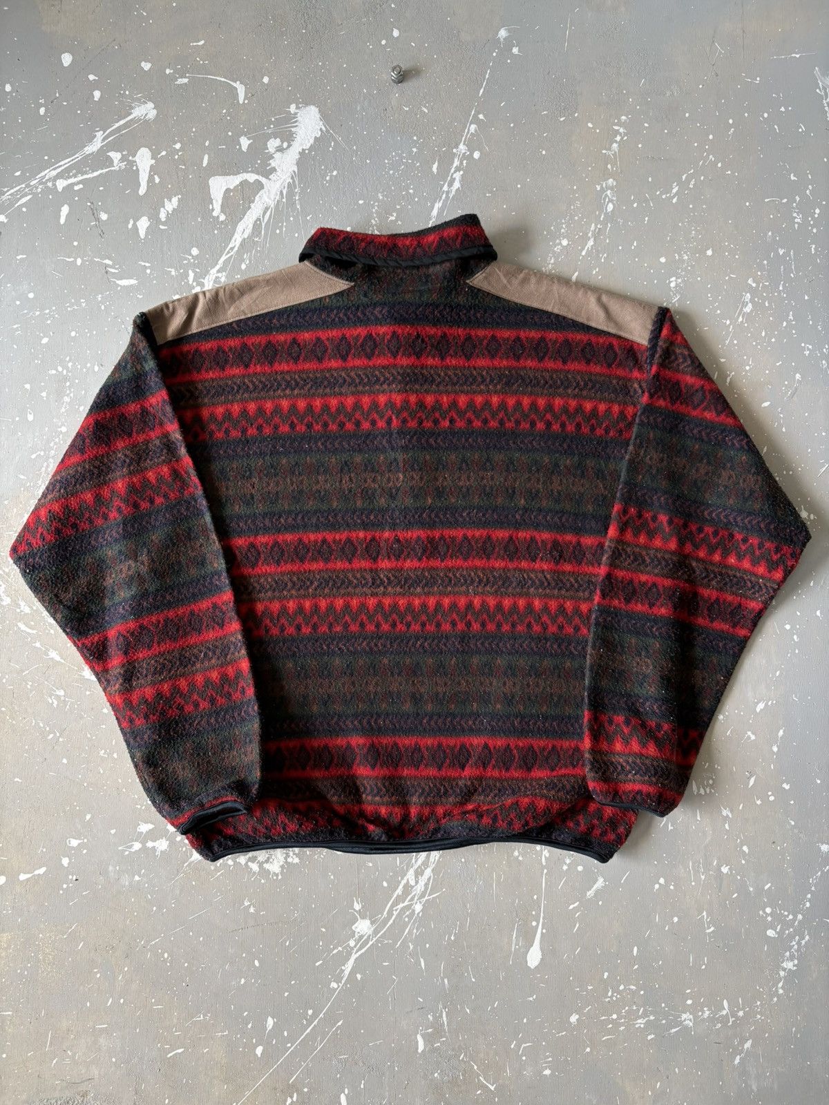 Vintage Vintage Sunset-Shirts Canada Navajo Aztec Fleece Pullover Size US L / EU 52-54 / 3 - 5 Thumbnail