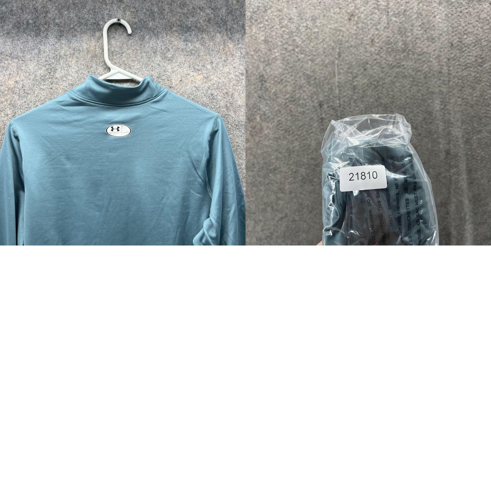 Under Armour VINTAGE Under Armour Sweater Women Large Teal Blue Coldgear Fitted Pullover Athletic Size L / US 10 / IT 46 - 9 Thumbnail