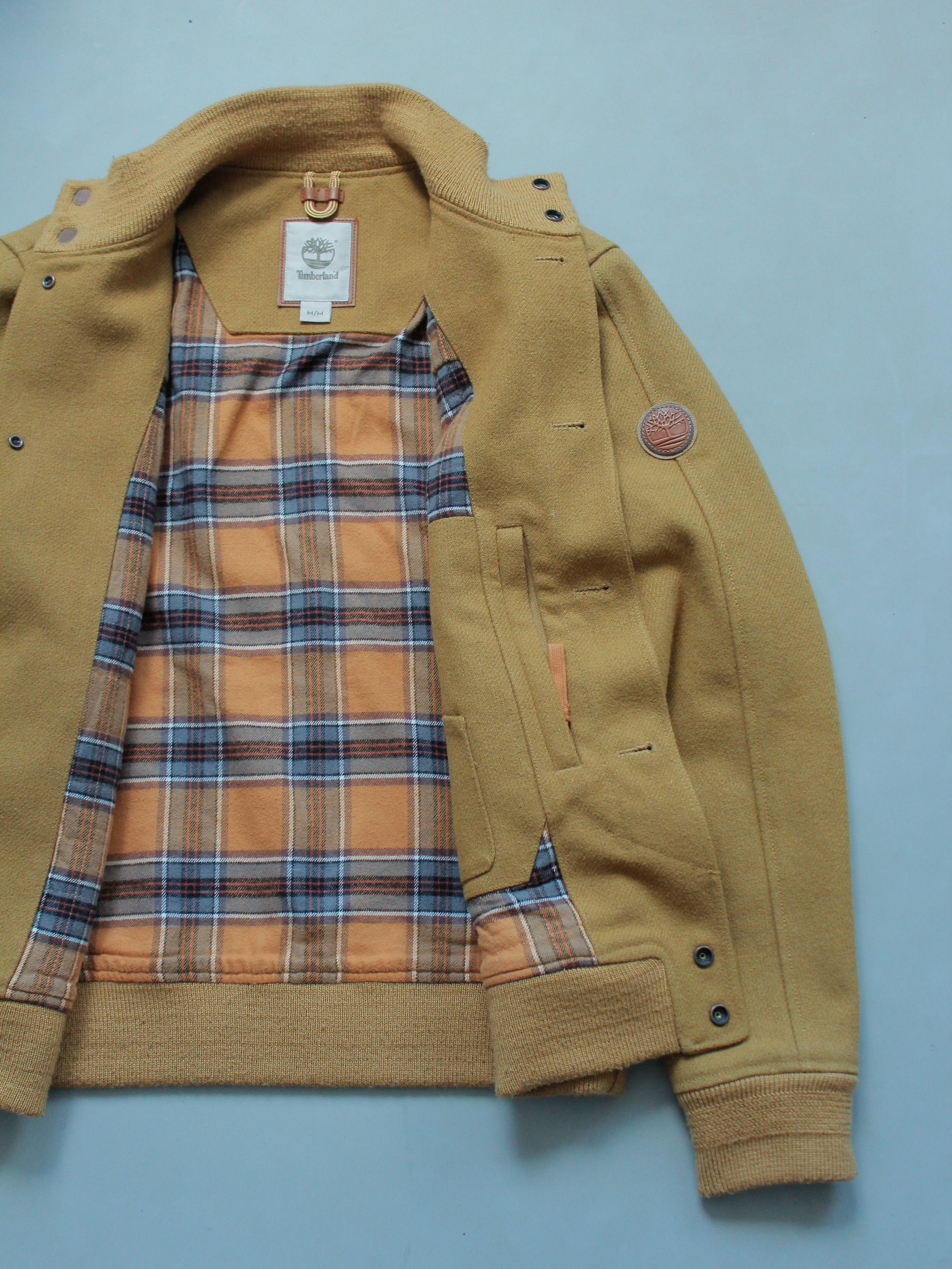 Timberland Moxie Wool Mountain Bomber Jacket Old Money Light Brown M-L Size US M / EU 48-50 / 2 - 8 Thumbnail