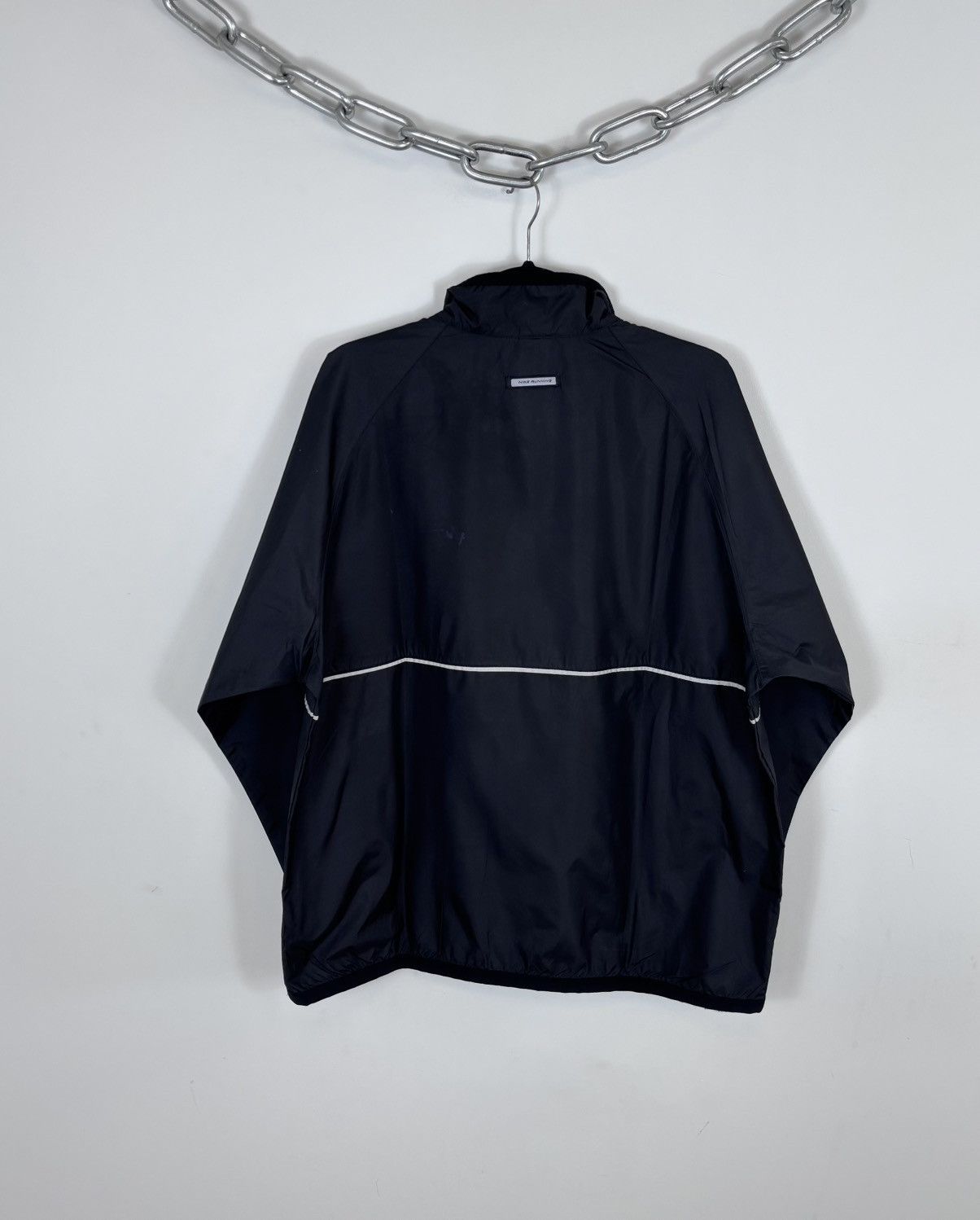 Nike Vintage 1990s Nike Y2K Black Swoosh Hype Anorak Jacket Size US L / EU 52-54 / 3 - 2 Thumbnail