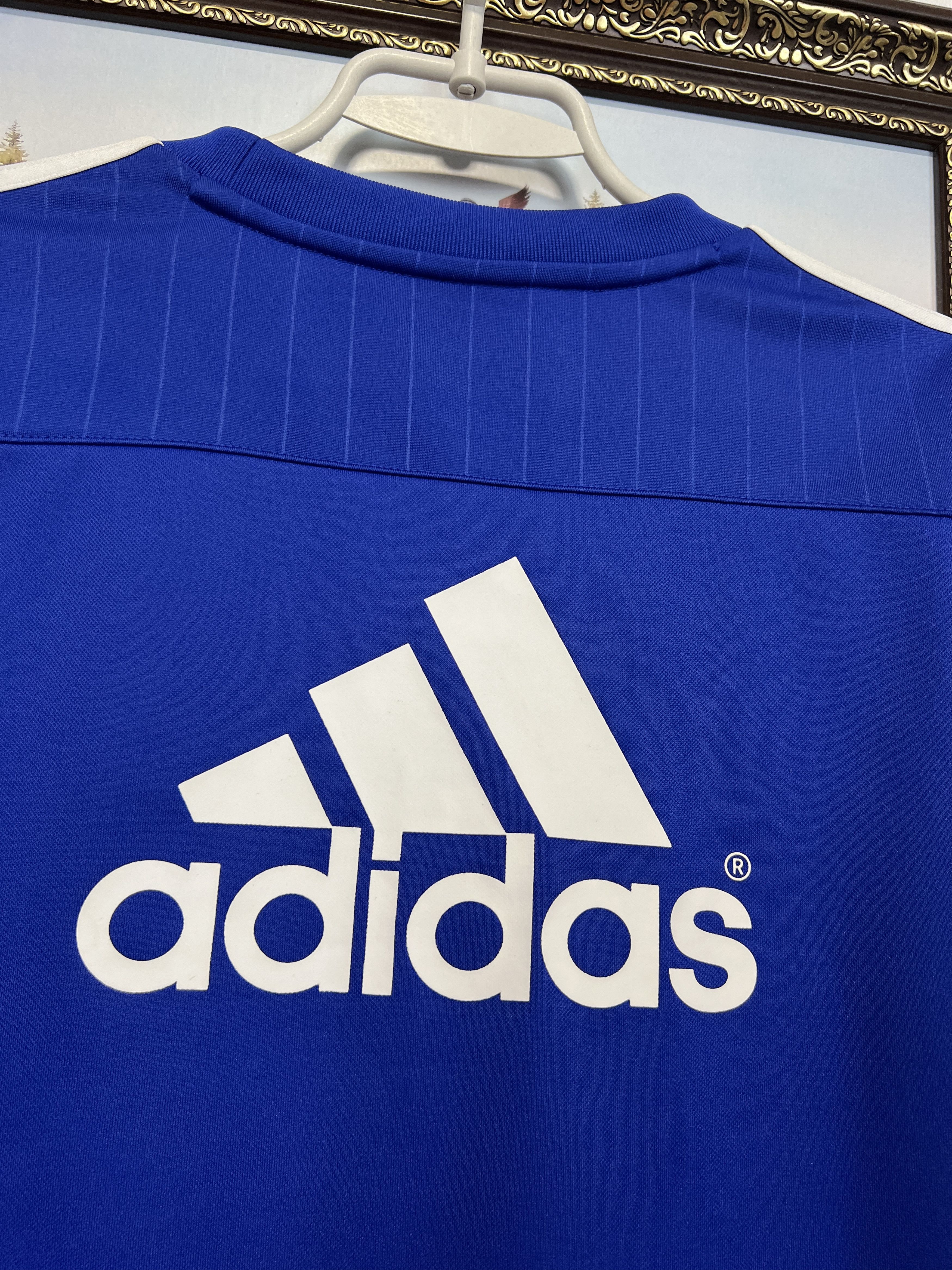 Adidas Vintage Chelsea Football Train Sweatshirt Track Top Crewneck Size US L / EU 52-54 / 3 - 10 Thumbnail