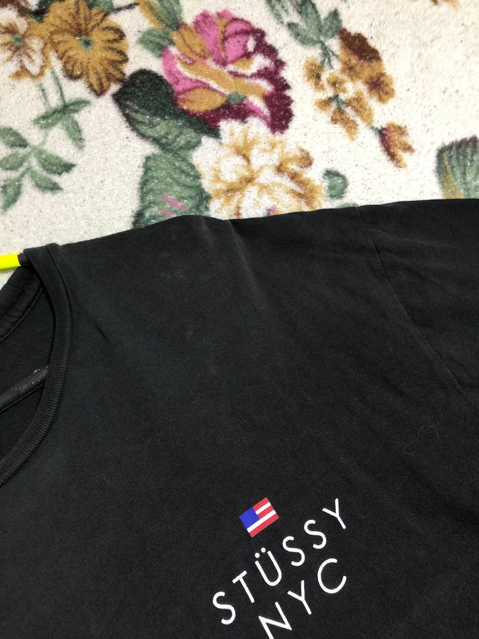 Stussy T-Shirt black Streetwear Y2K Stussy Vintage big print Size US L / EU 52-54 / 3 - 5 Thumbnail