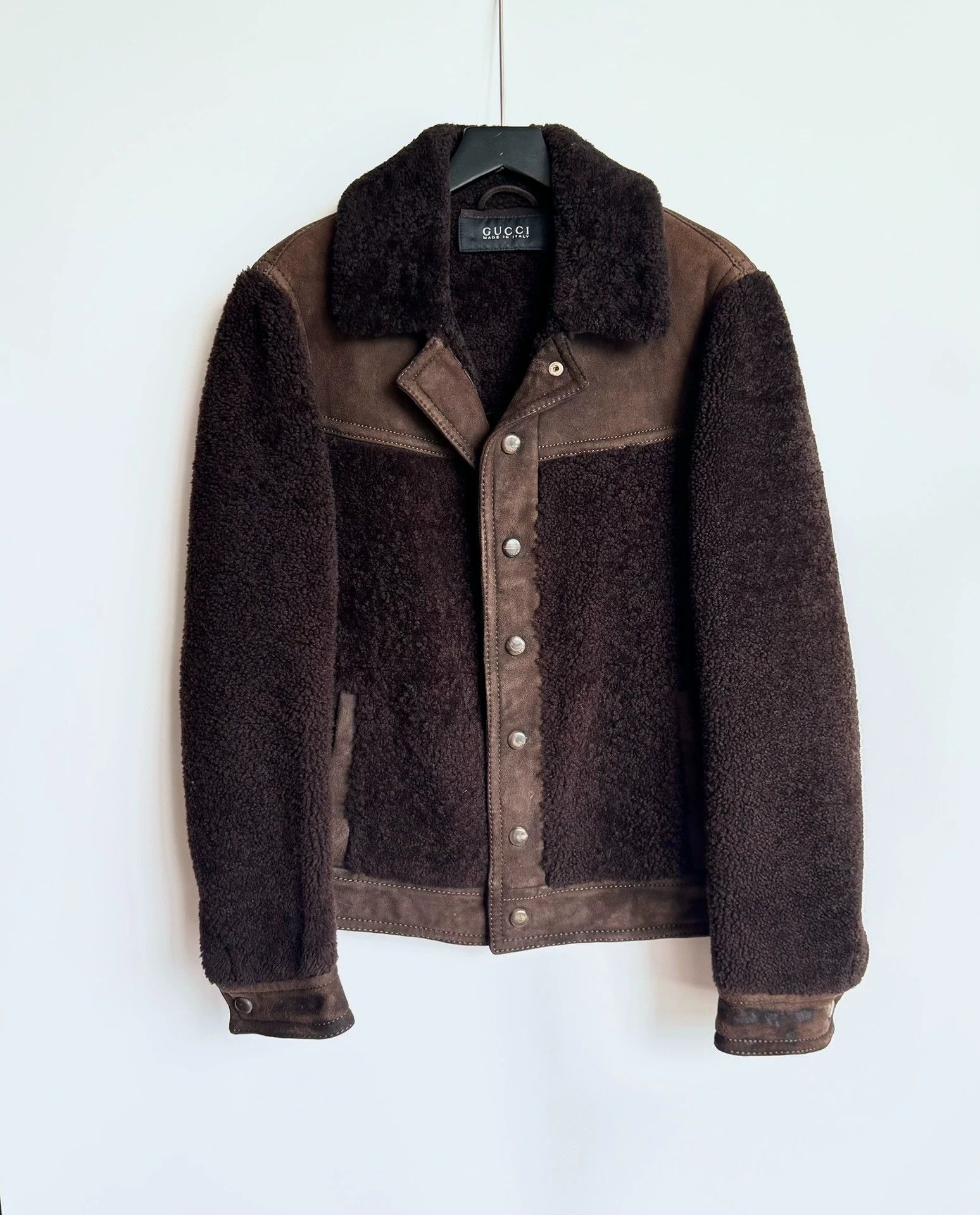 Gucci Gucci Distressed Shearling Teddy Jacket 50 Size US M / EU 48-50 / 2 - 1 Thumbnail