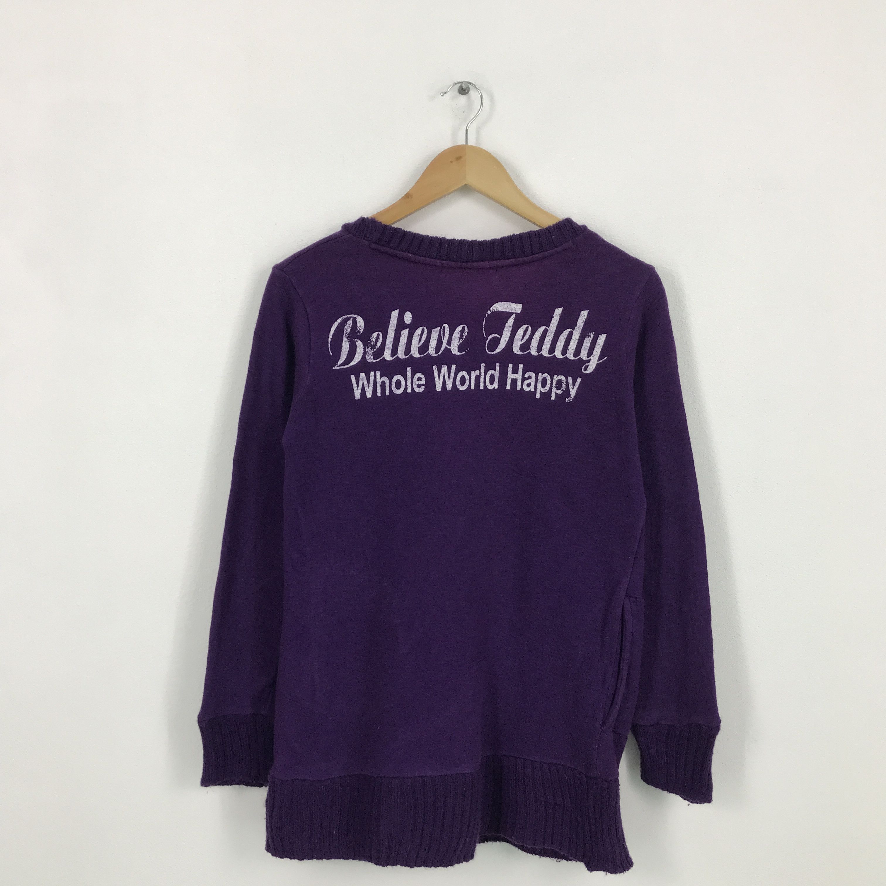 Japanese Brand belive teddy punk style Japan sweatshirts Size XS / US 0-2 / IT 36-38 - 3 Thumbnail