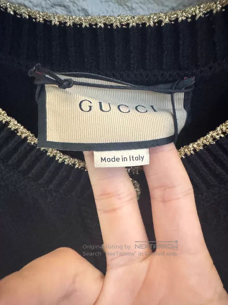 Gucci Gucci Golden button knitted short sleeves Size M / US 6-8 / IT 42-44 - 2 Thumbnail