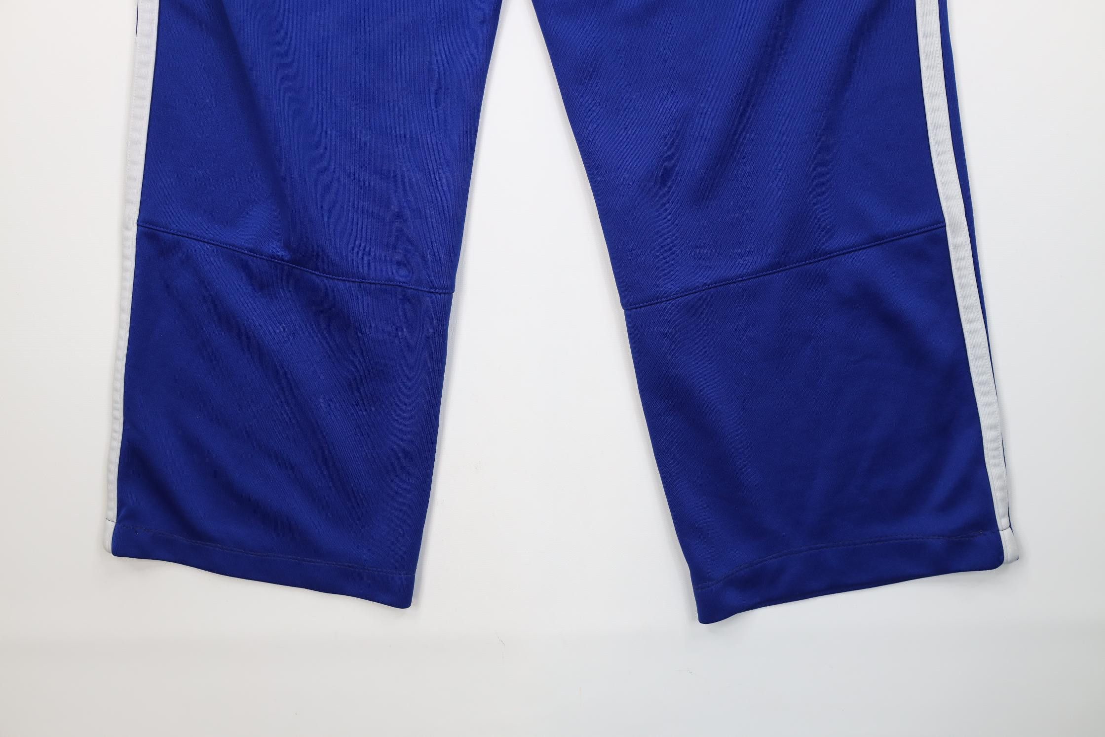 Nike Vintage Y2K Nike Big Swoosh Knit Wide Leg Sweatpants Blue Size US 36 / EU 52 - 12 Thumbnail